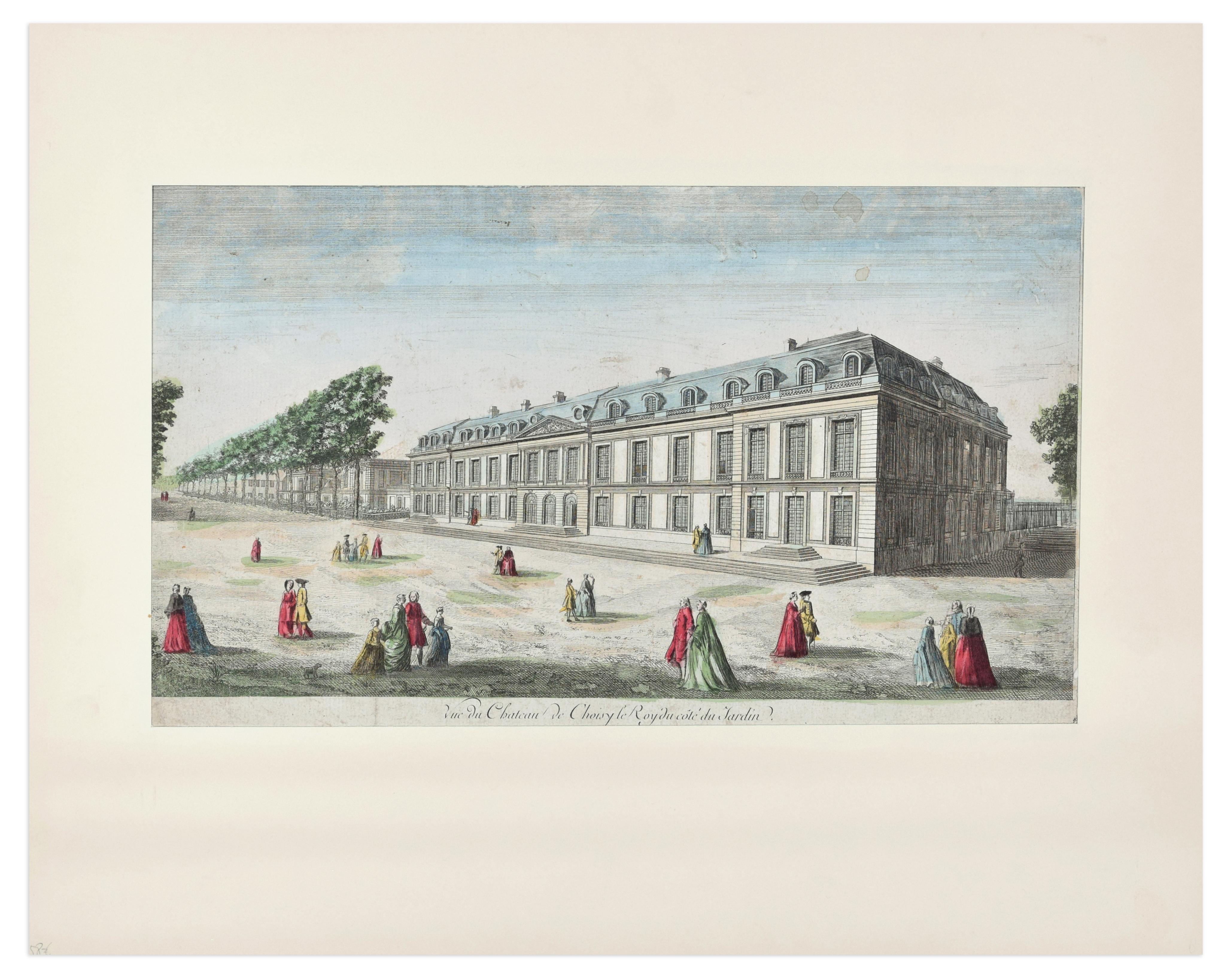 Chateau De Choisy - Original Etching 18° Century - Print by Unknown