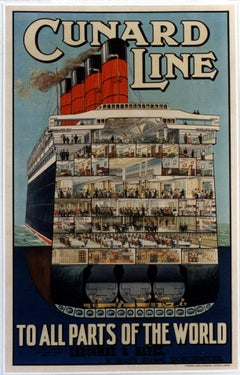 Cunard Line/To All Parts Of the World