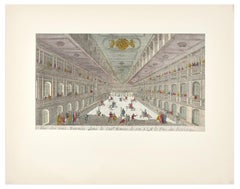 The Tourney - Original Etching Late 18° Century