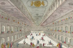 La Tourney - Gravure originale de la fin du 18° siècle