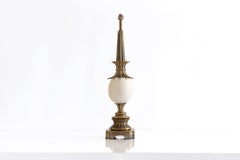 Table Lamp in Bronze/Porcelain in The Style of Maison Baguès, 1950s