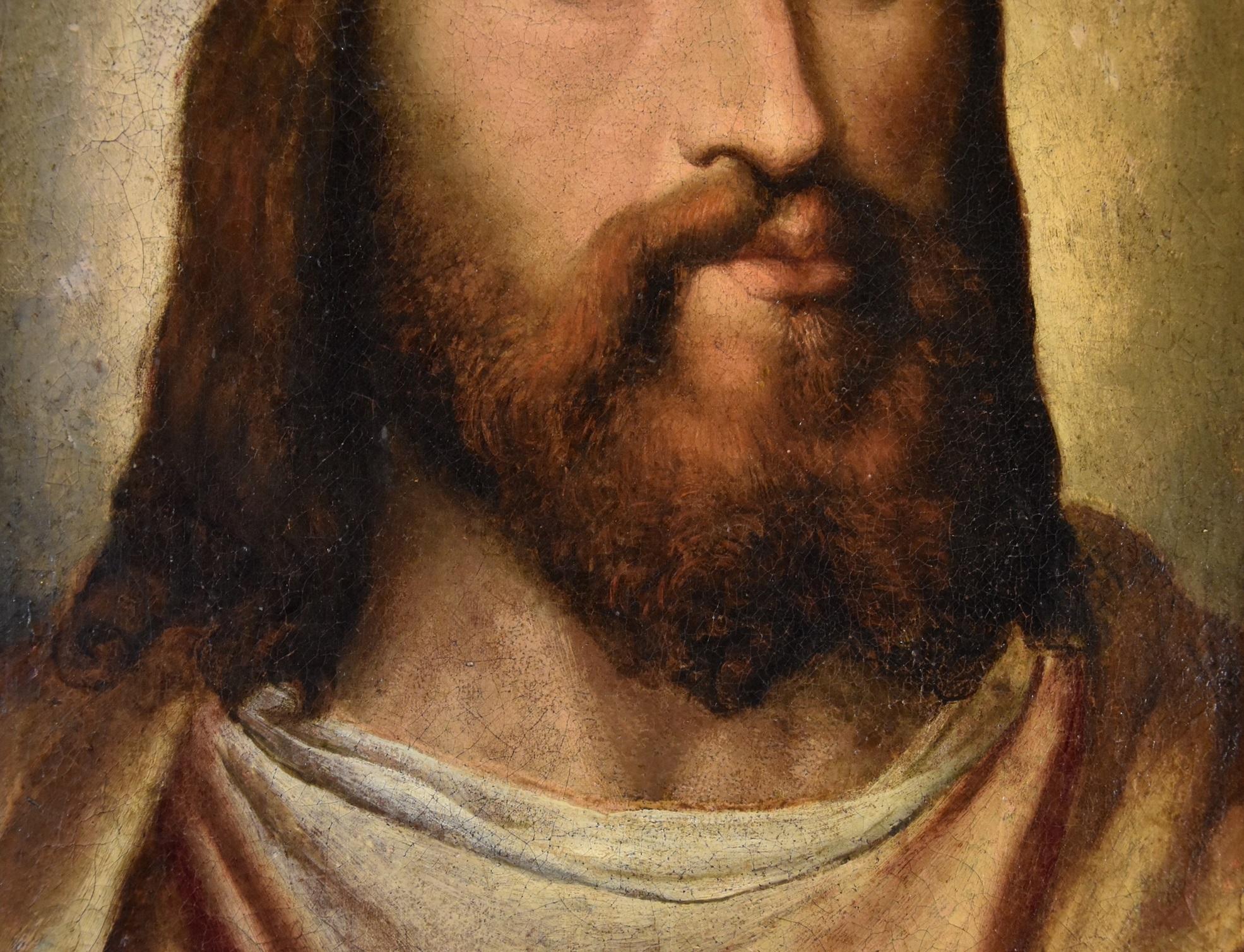 Portrait Christ Titian 16th Century Paint Oil on canvas Old master Venezia Italy For Sale 7