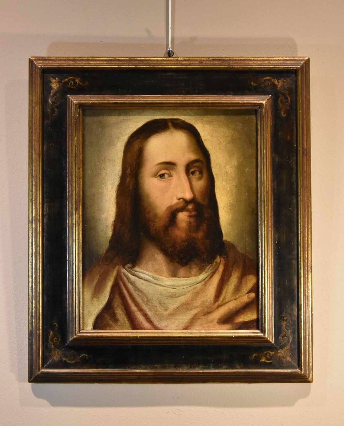 Portrait du Christ Titien 16ème siècle Huile sur toile Grand maître Venezia Italie 9