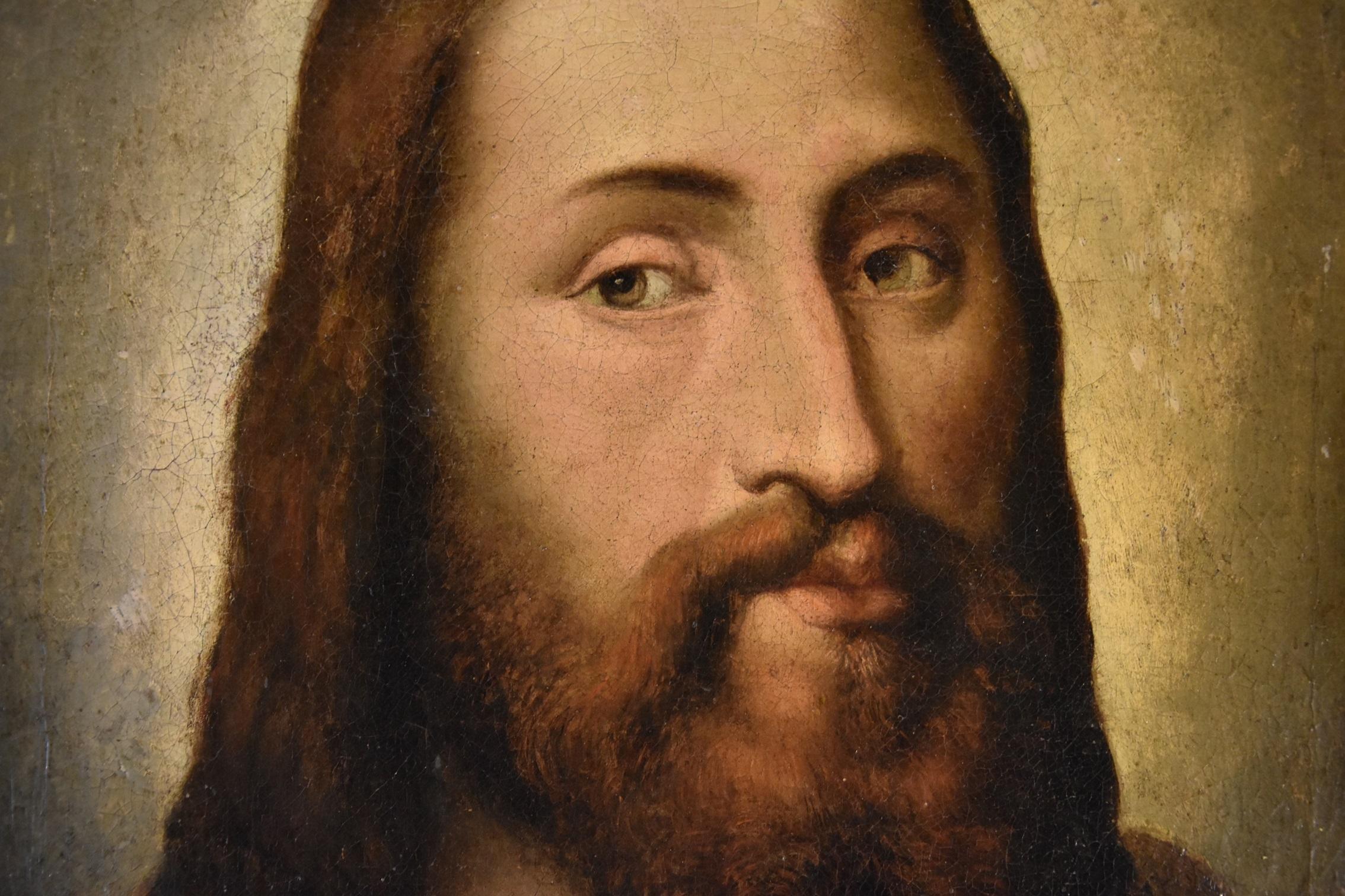 Portrait du Christ Titien 16ème siècle Huile sur toile Grand maître Venezia Italie 4