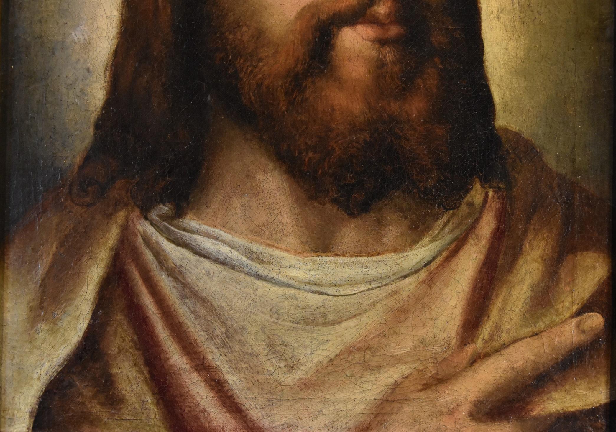 Portrait du Christ Titien 16ème siècle Huile sur toile Grand maître Venezia Italie 6