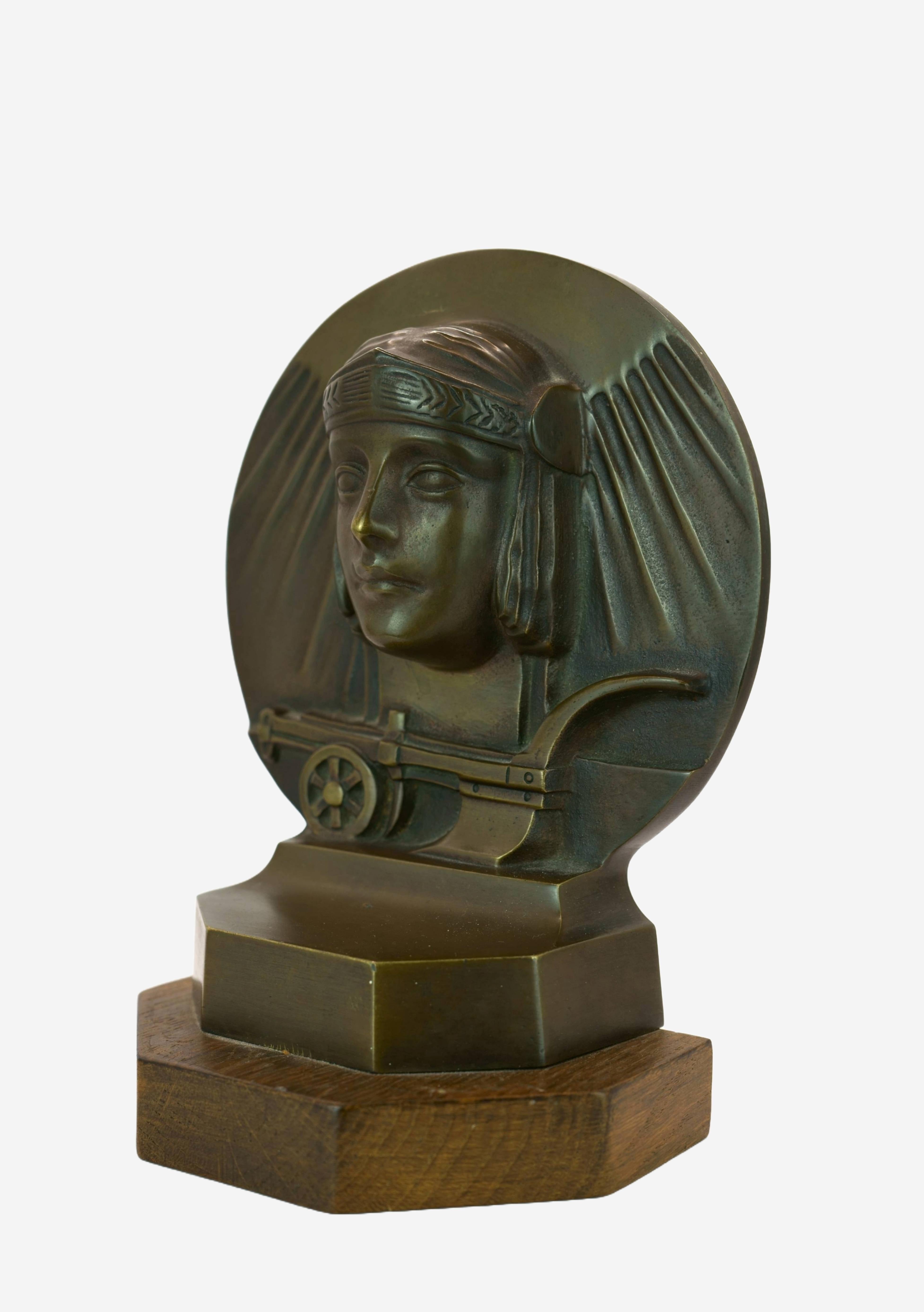 Dio Sole Ra / - La Luce della Conoscenza - Sculpture Art Déco di Anonymus
