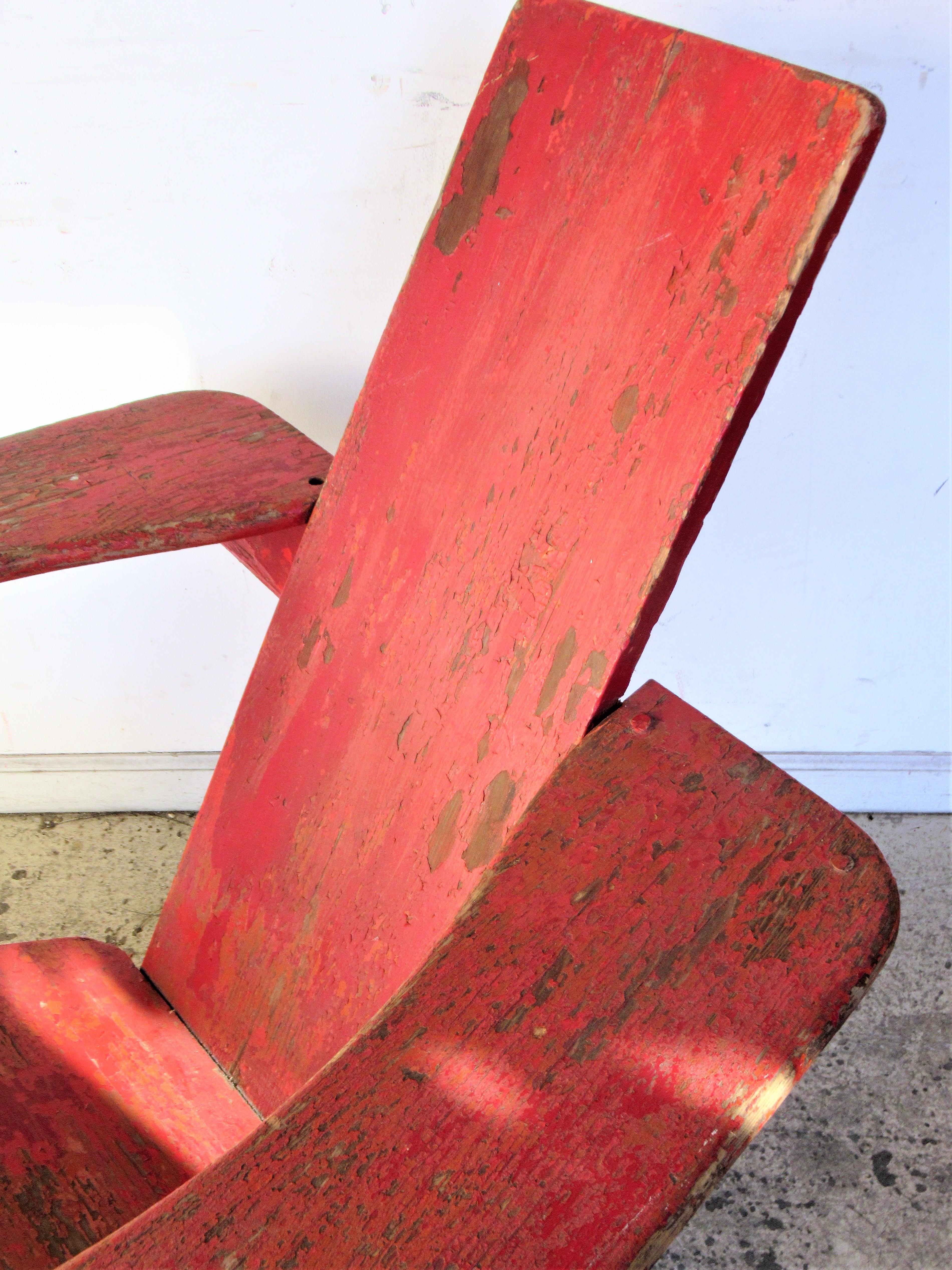 Adirondack   Early Signed Westport Chair -Thomas Lee / Harry Bunell, 1905 For Sale