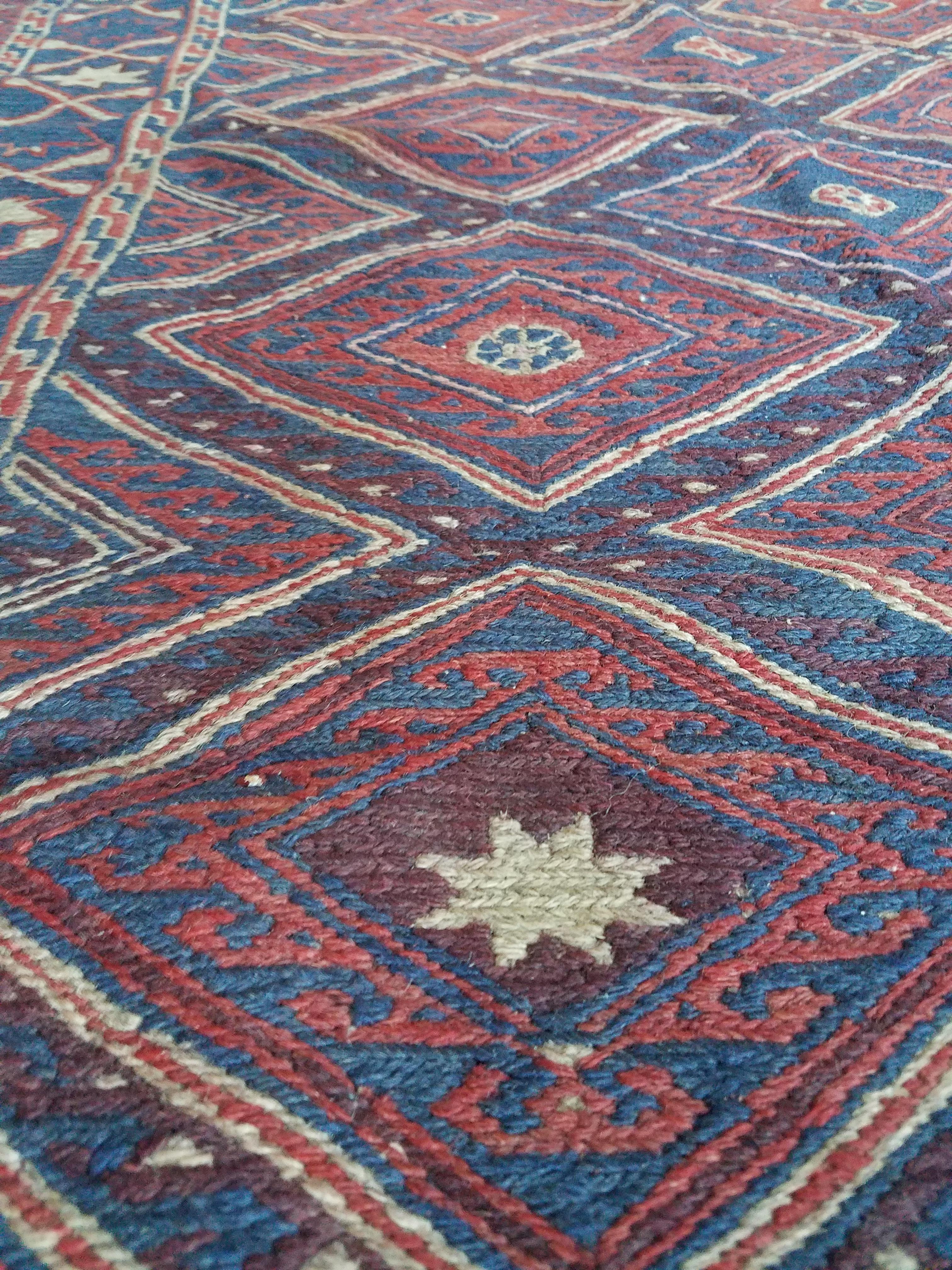 Hand-Woven Another Beautiful Oriental Tribal Area Rug, Sar 7 For Sale