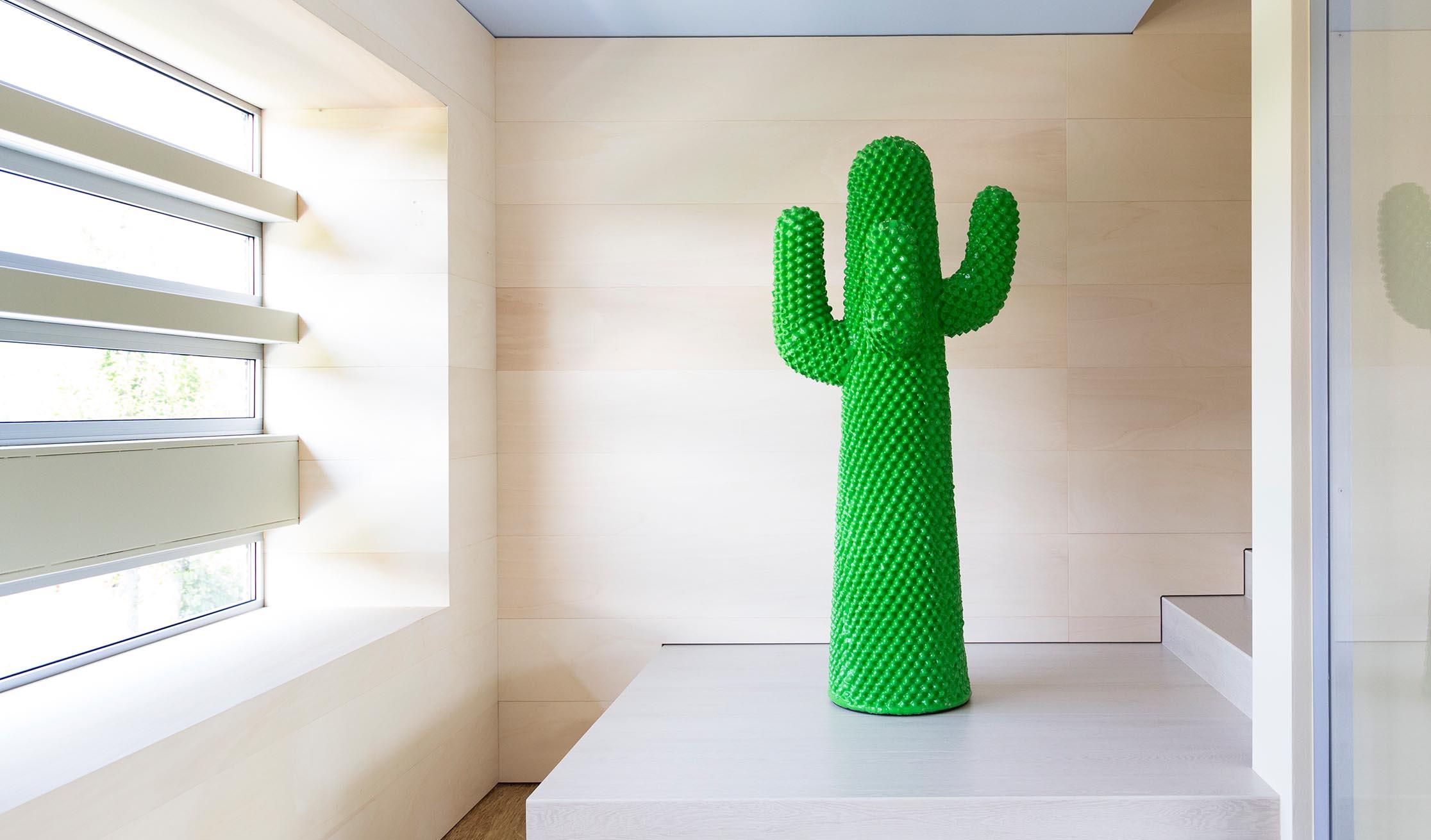 Organic Modern Another Green Cactus, Coat Stand / Sculpture by Drocco / Mello for Gufram For Sale