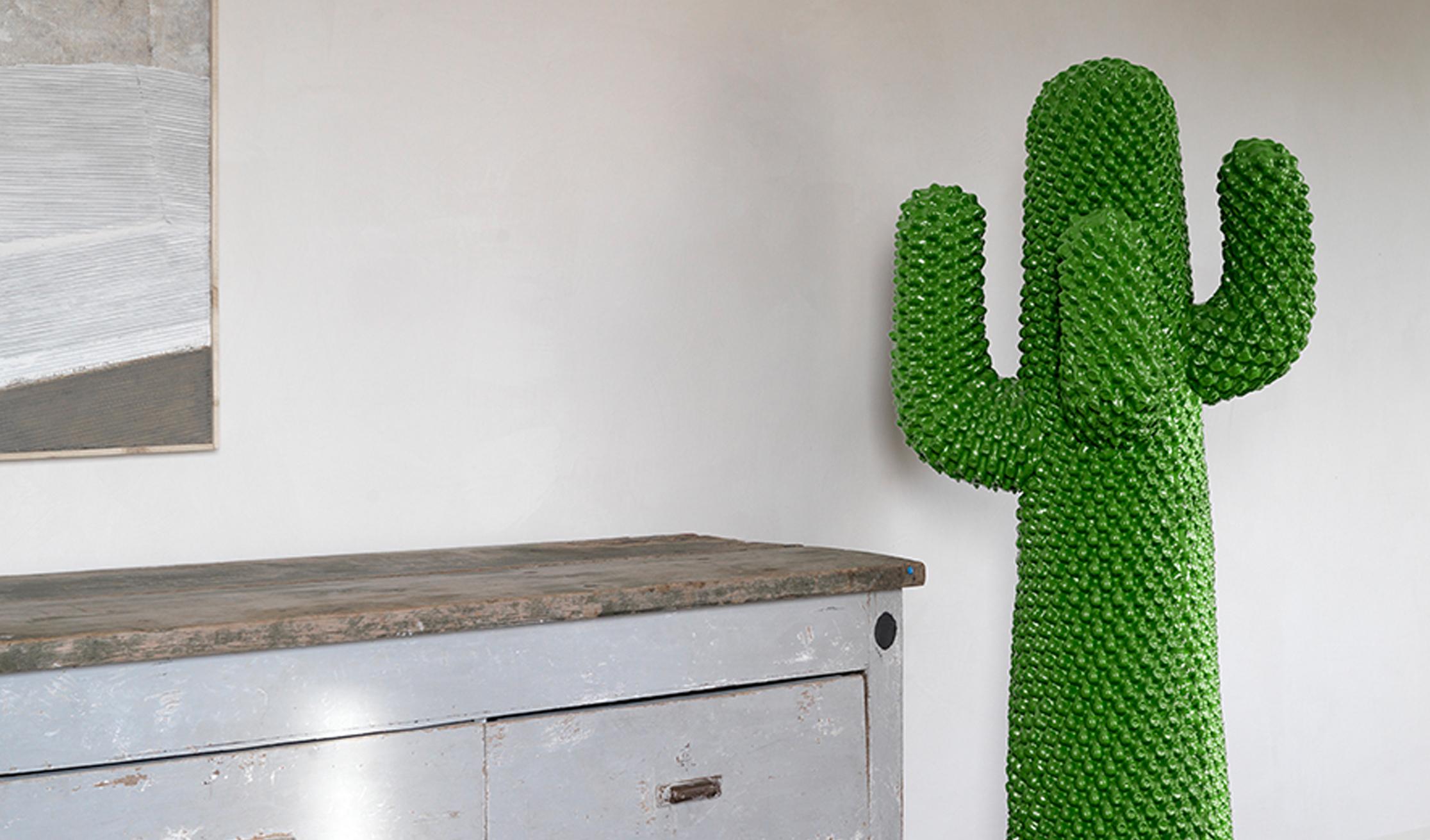 italien Un autre Cactus vert, support de manteau / sculpture de Drocco / Mello pour Gufram en vente