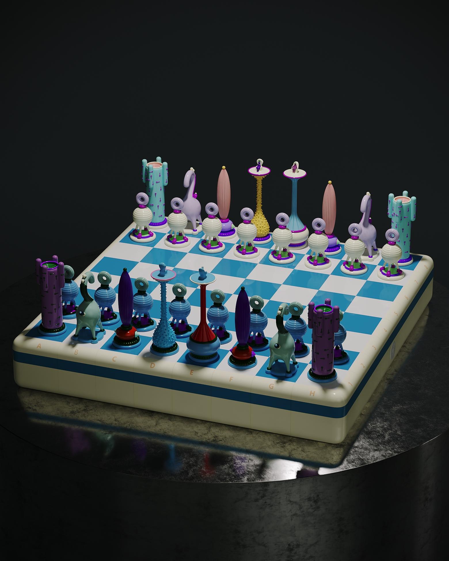 Another Kingdom Chess Set by Taras Yoom For Sale 3