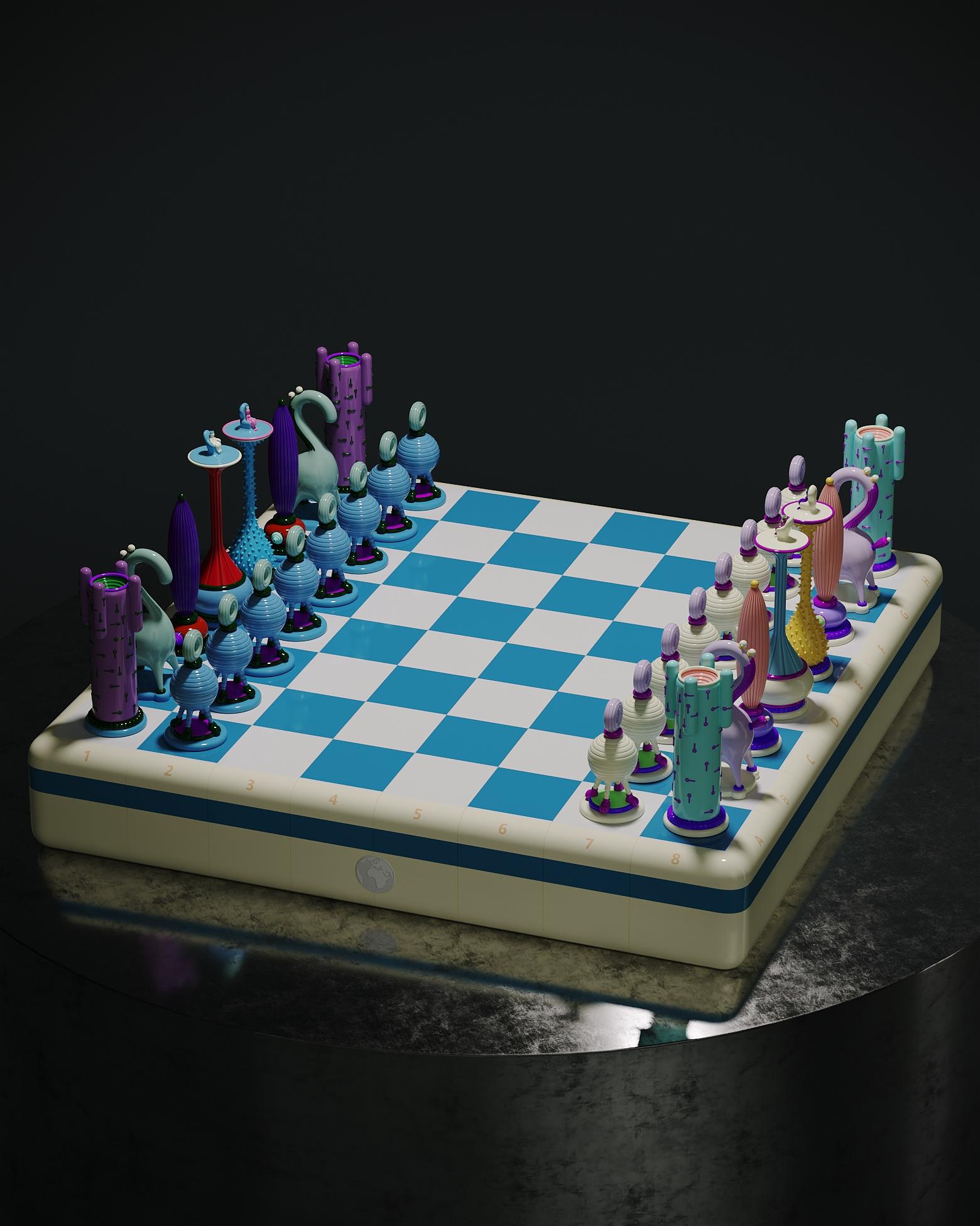 Another Kingdom Chess Set by Taras Yoom For Sale 1
