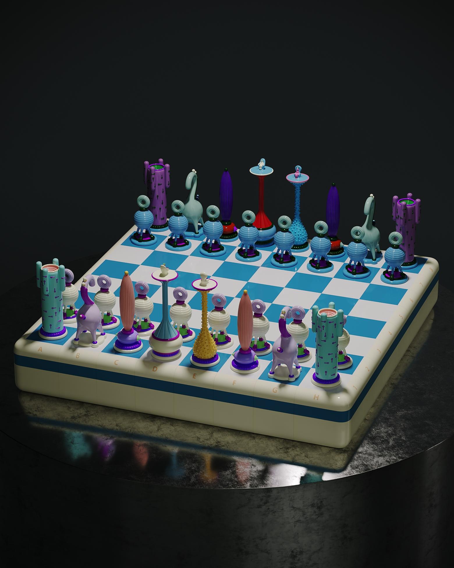 Another Kingdom Chess Set by Taras Yoom For Sale 2