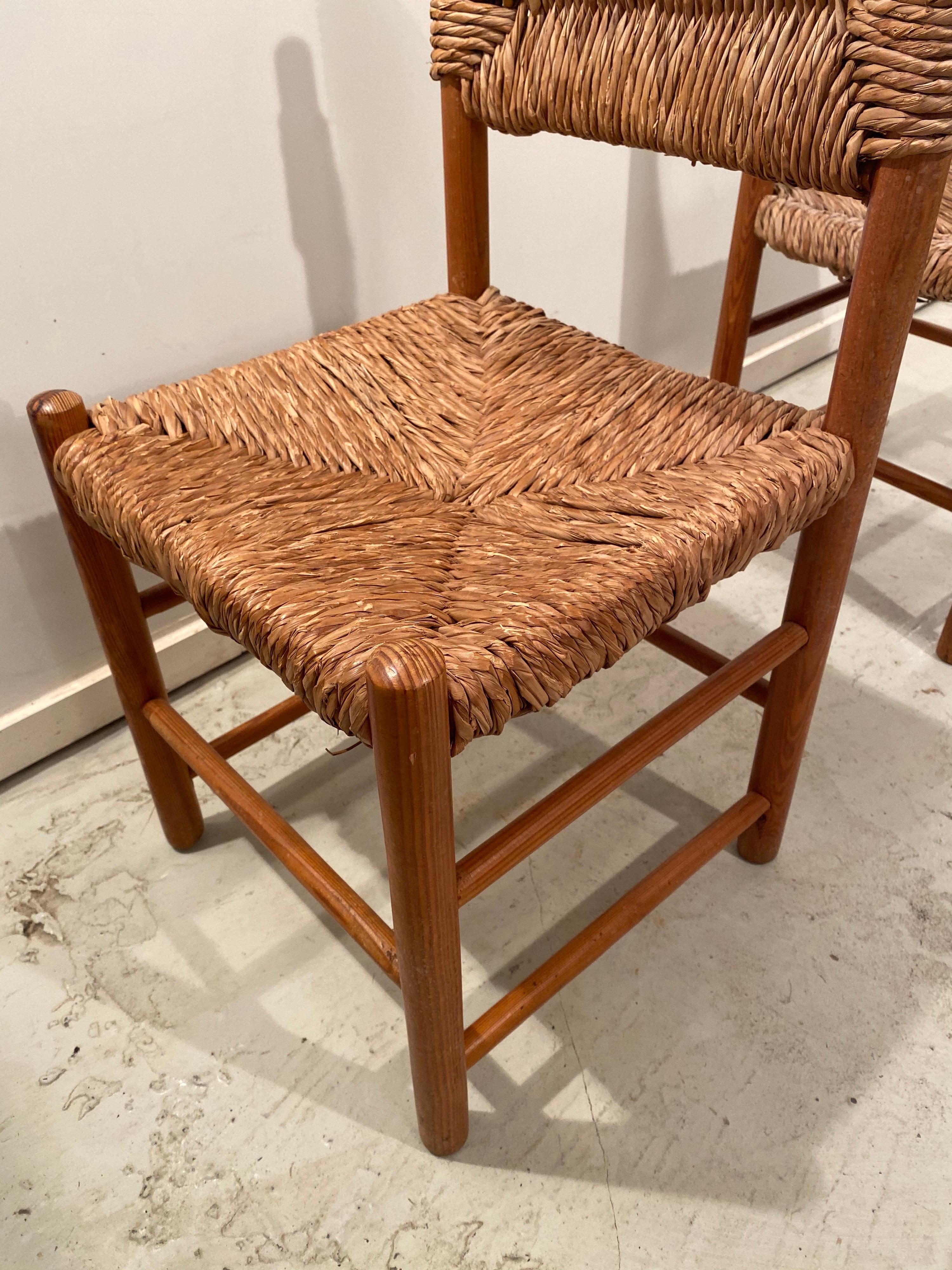 Another Pair of Dordogne Chairs by Charlotte Perriand for Sentou For Sale 2