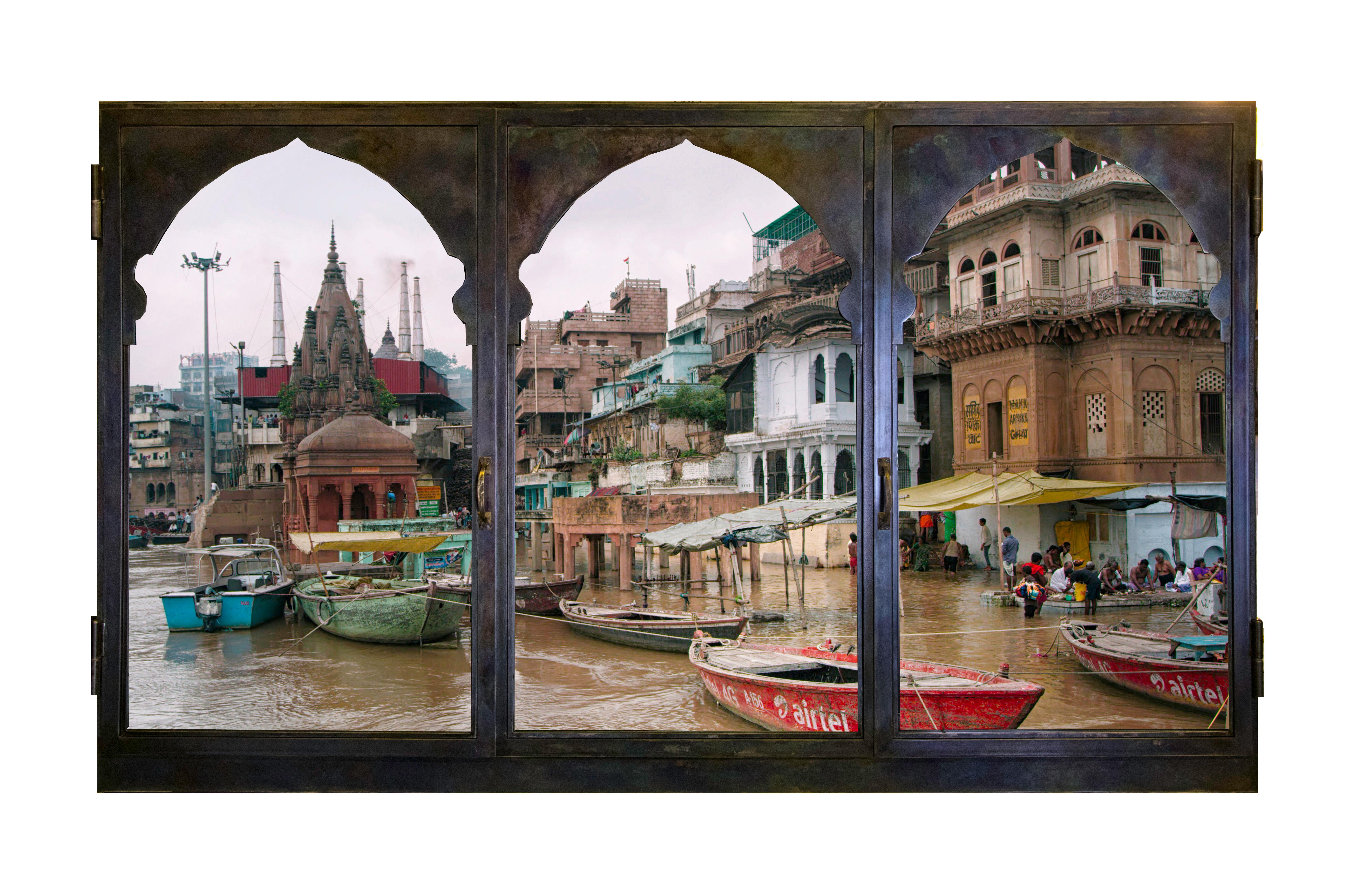 Italian Anotherview n.14 On the Ganges During Monsoon For Sale
