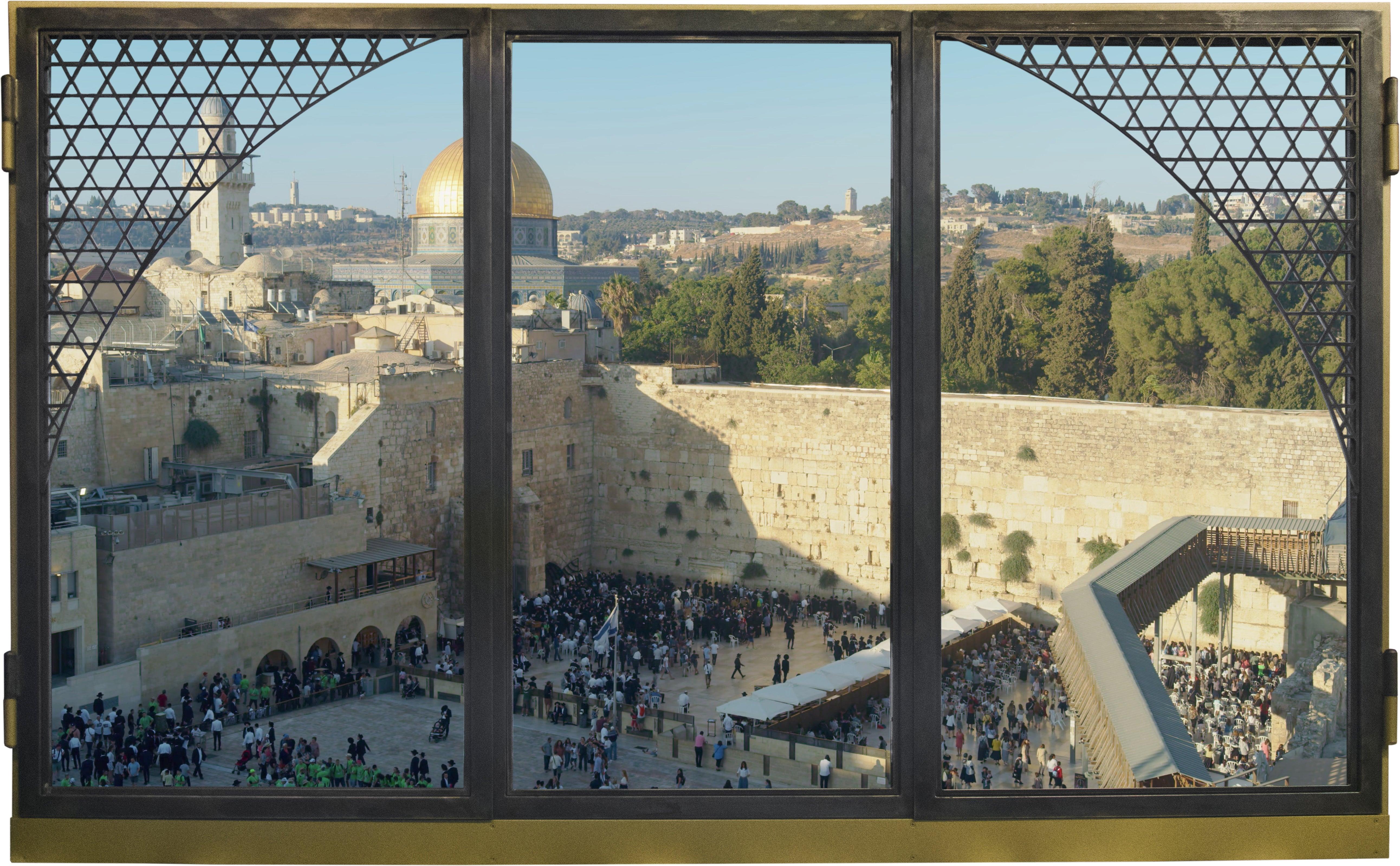Contemporary Anotherview N.18 A Sunday by the Western Wall, Video Art by Anotherview For Sale