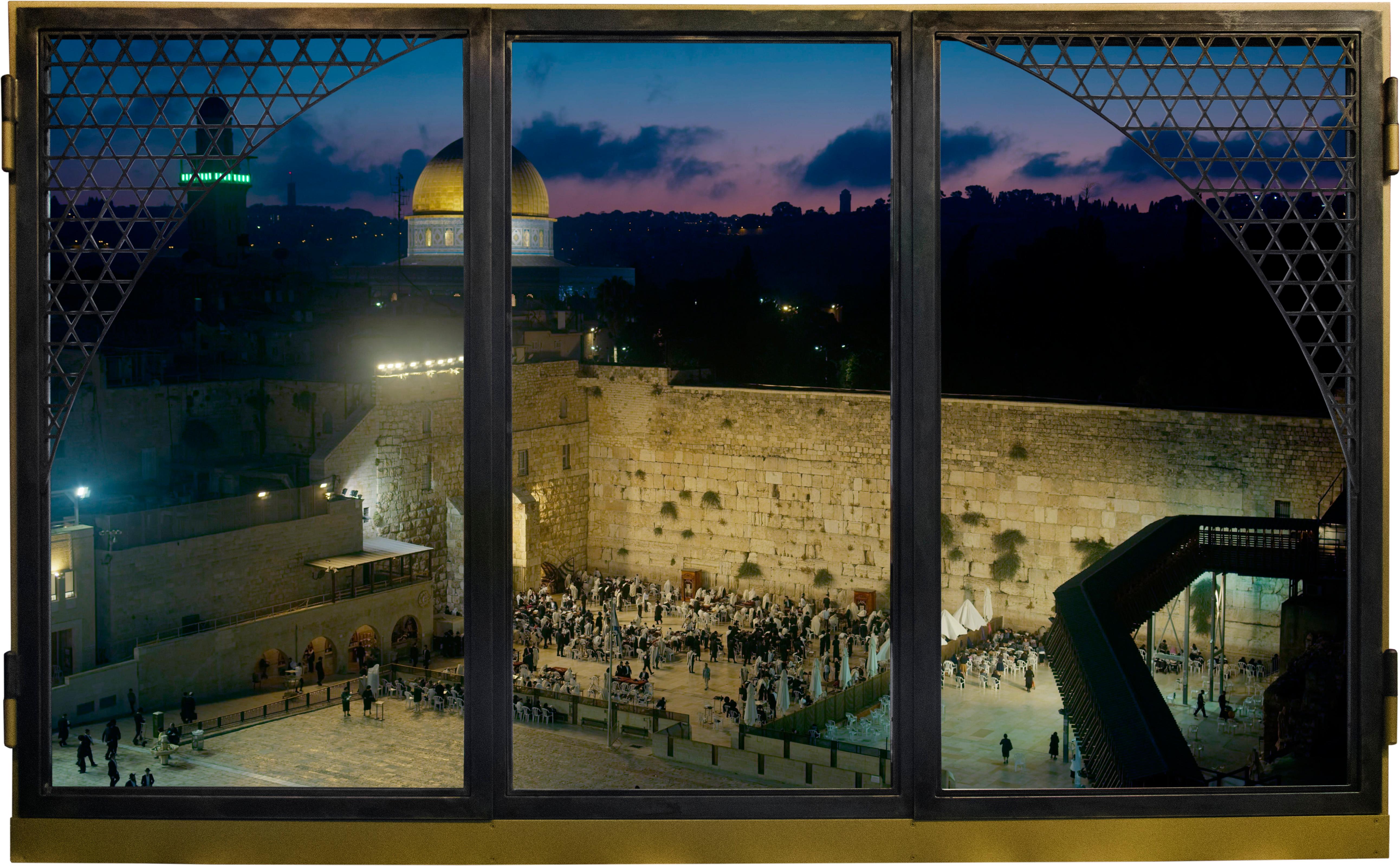 Anotherview N.18 A Sunday by the Western Wall, Video Art by Anotherview For Sale 1