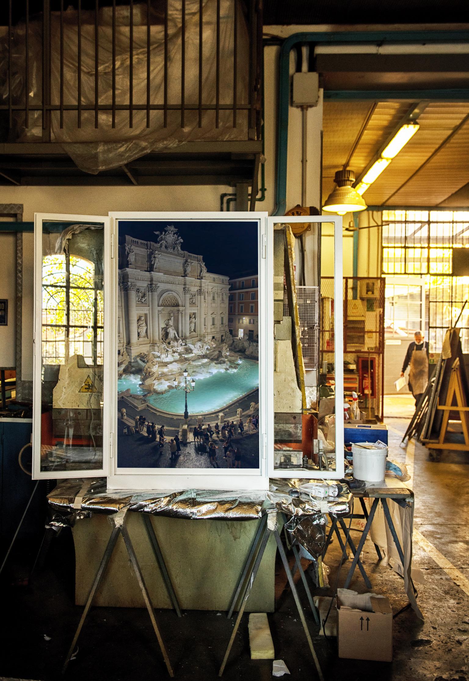 Contemporary Anotherview, No.21, Anotherview N.21 Trevi Fountain a Few Days After Lockdown For Sale