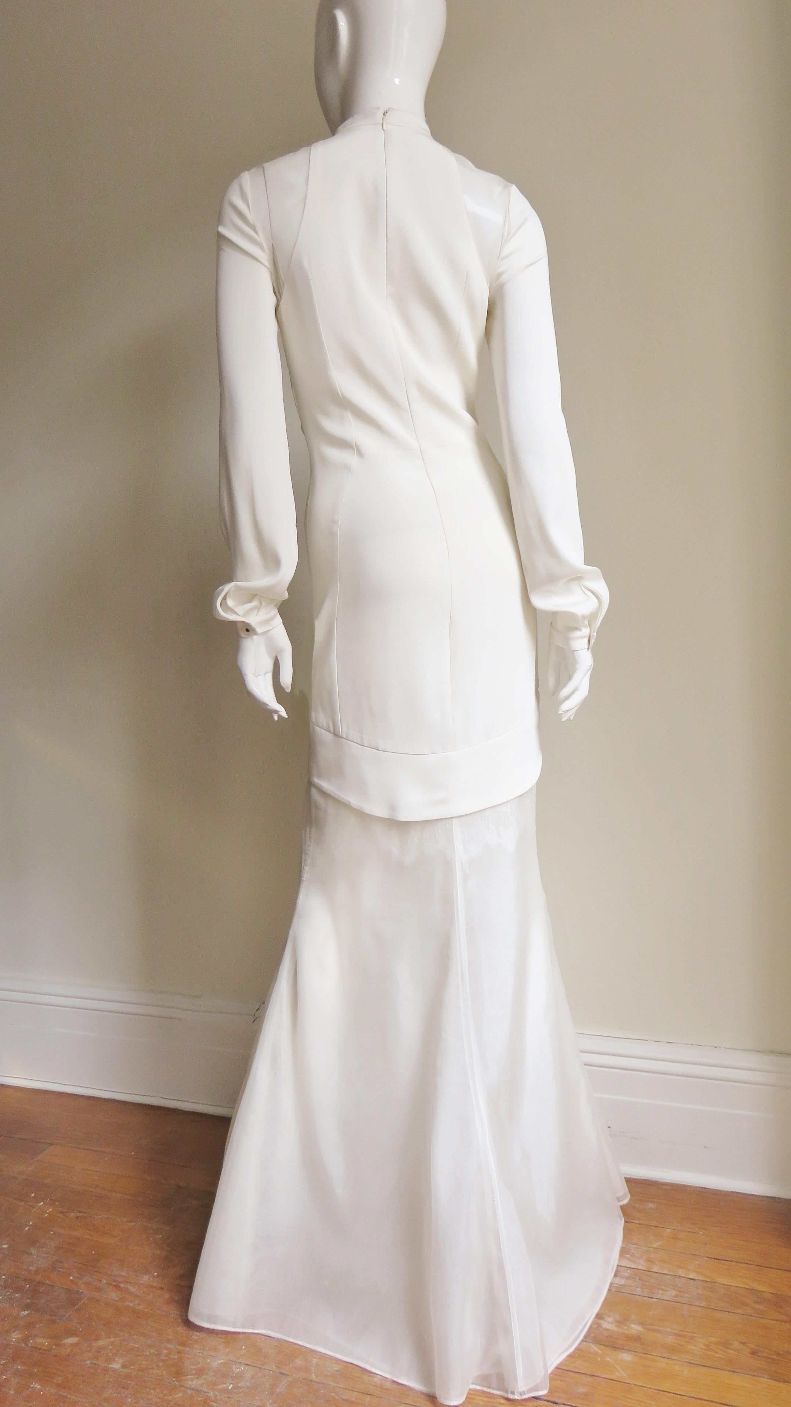 Antonio Berardi New Silk Maxi Dress For Sale 8