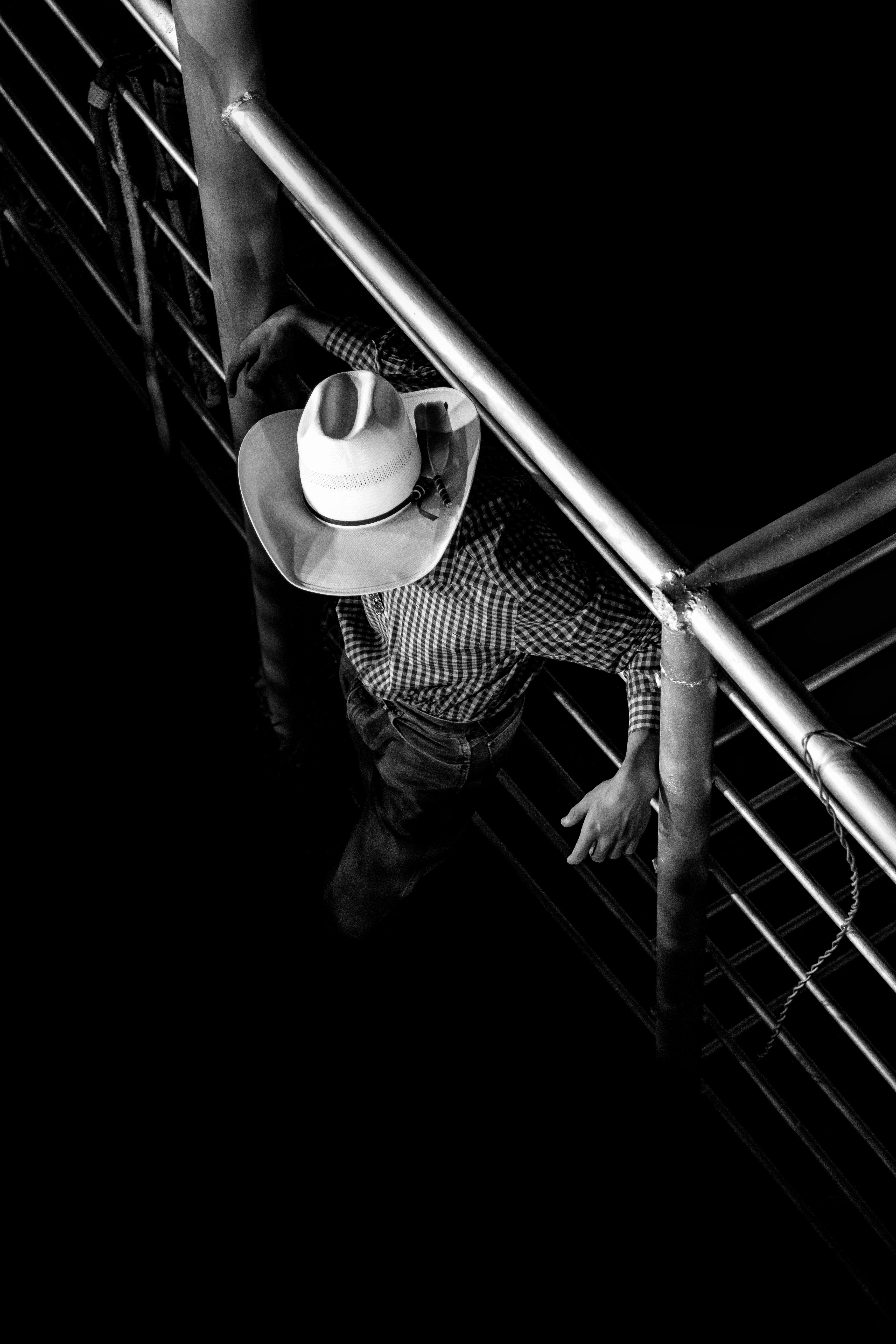 Anouk Krantz Black and White Photograph - Rodeo Cowboy