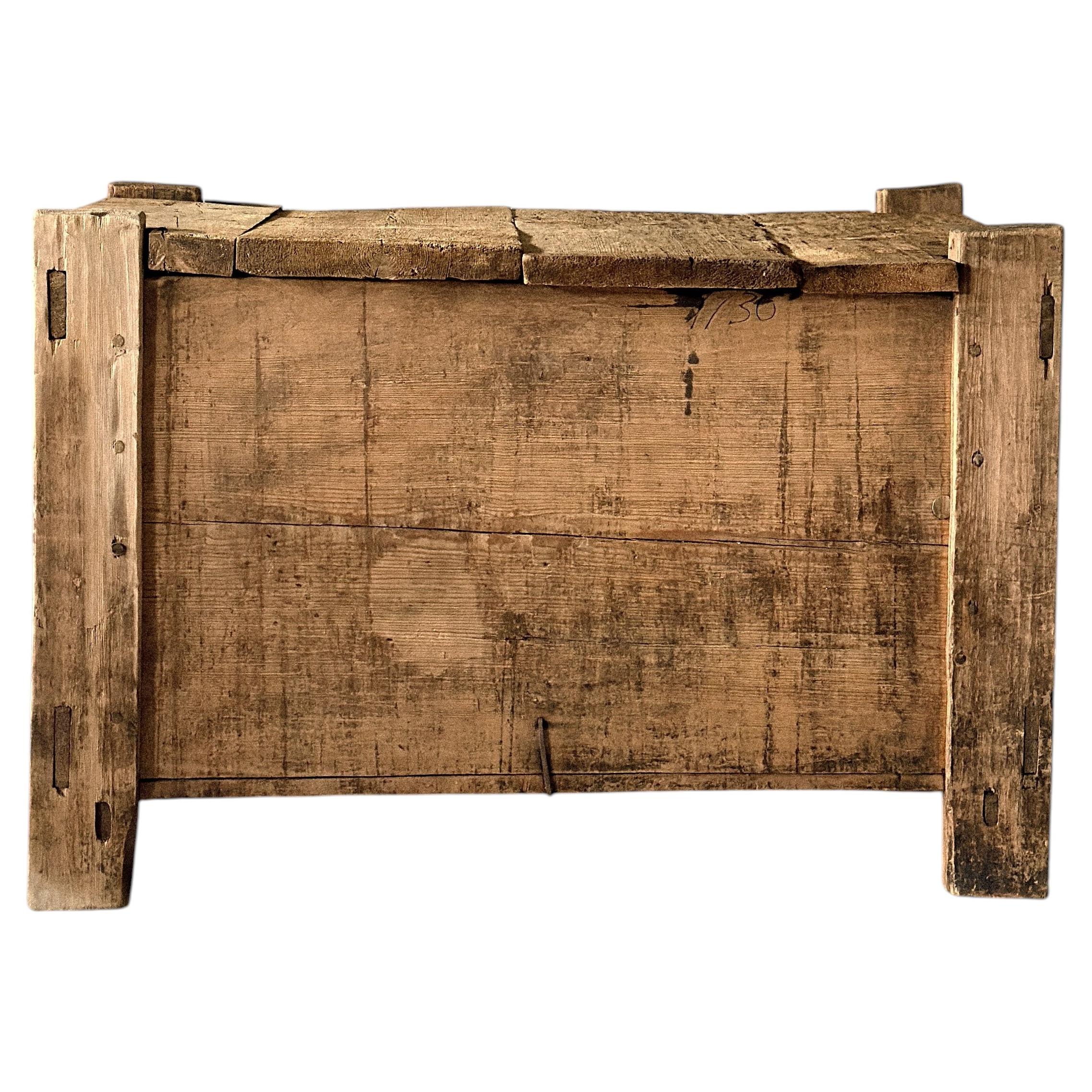 Anqitue Grain Chest, Wabi Sabi Style, c. 1700s Norway