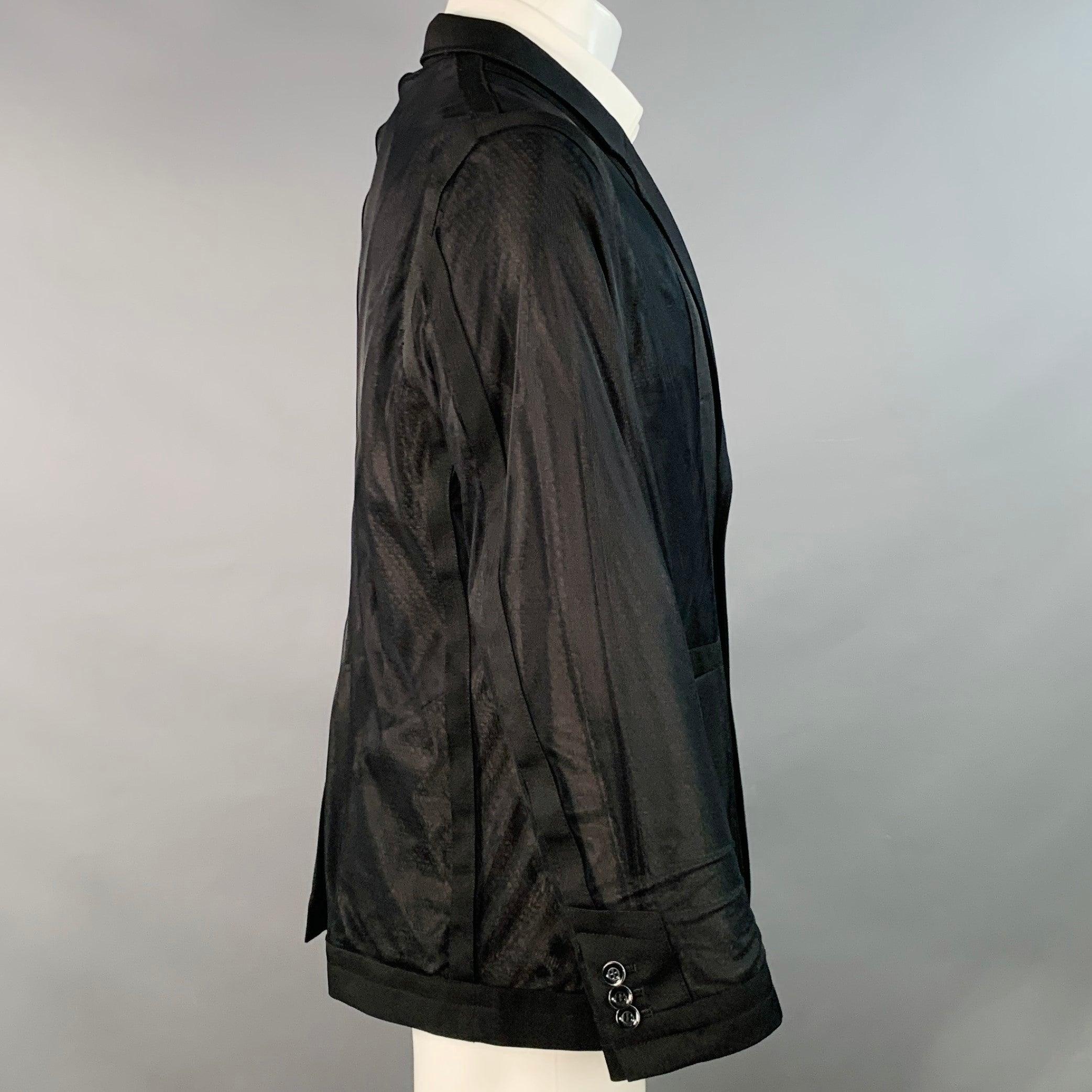 ANREALAGE Größe M Schwarz Wolle Oversized Tüll Band Jacke Herren im Angebot