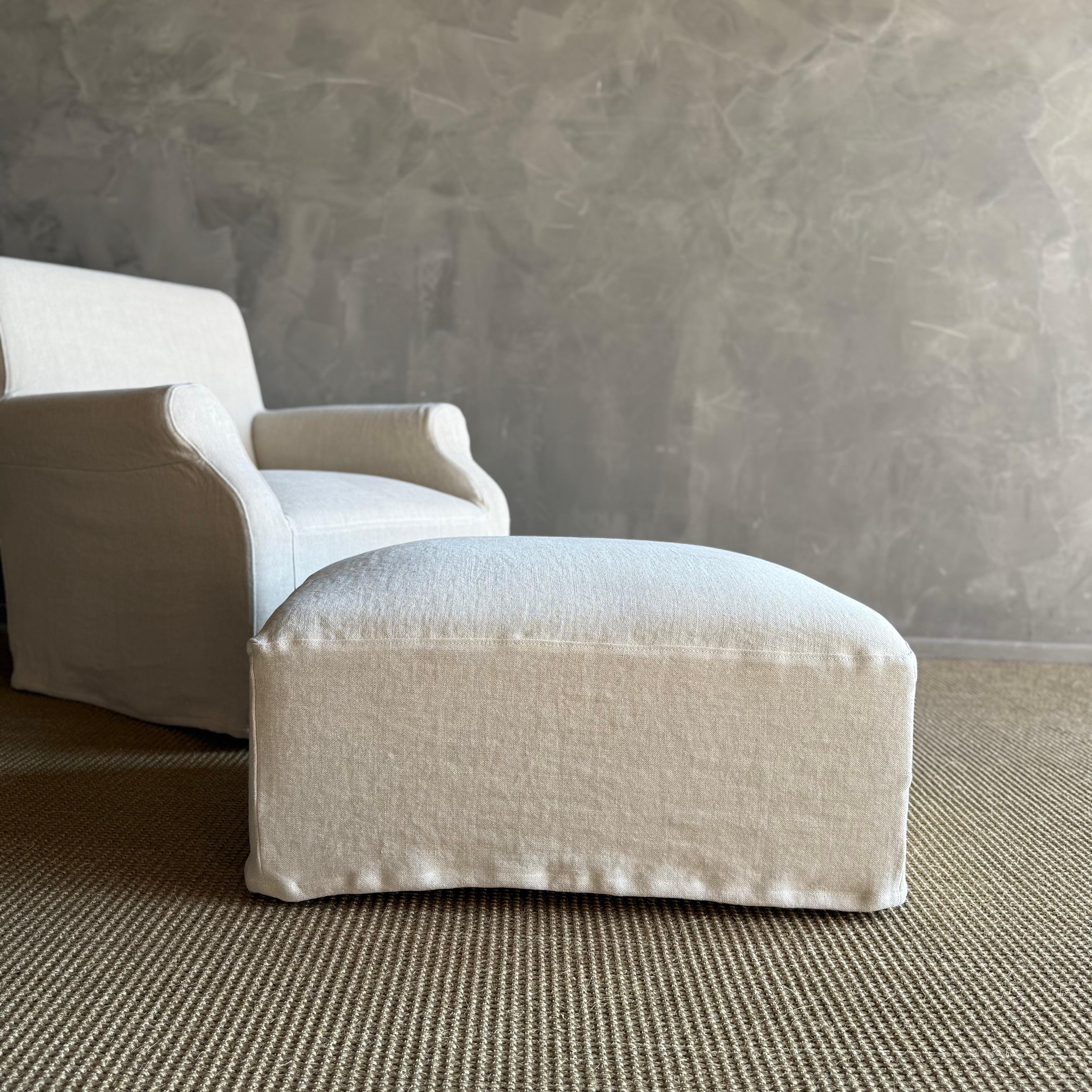 Ans Belgian Pouf Ottoman en vente 1