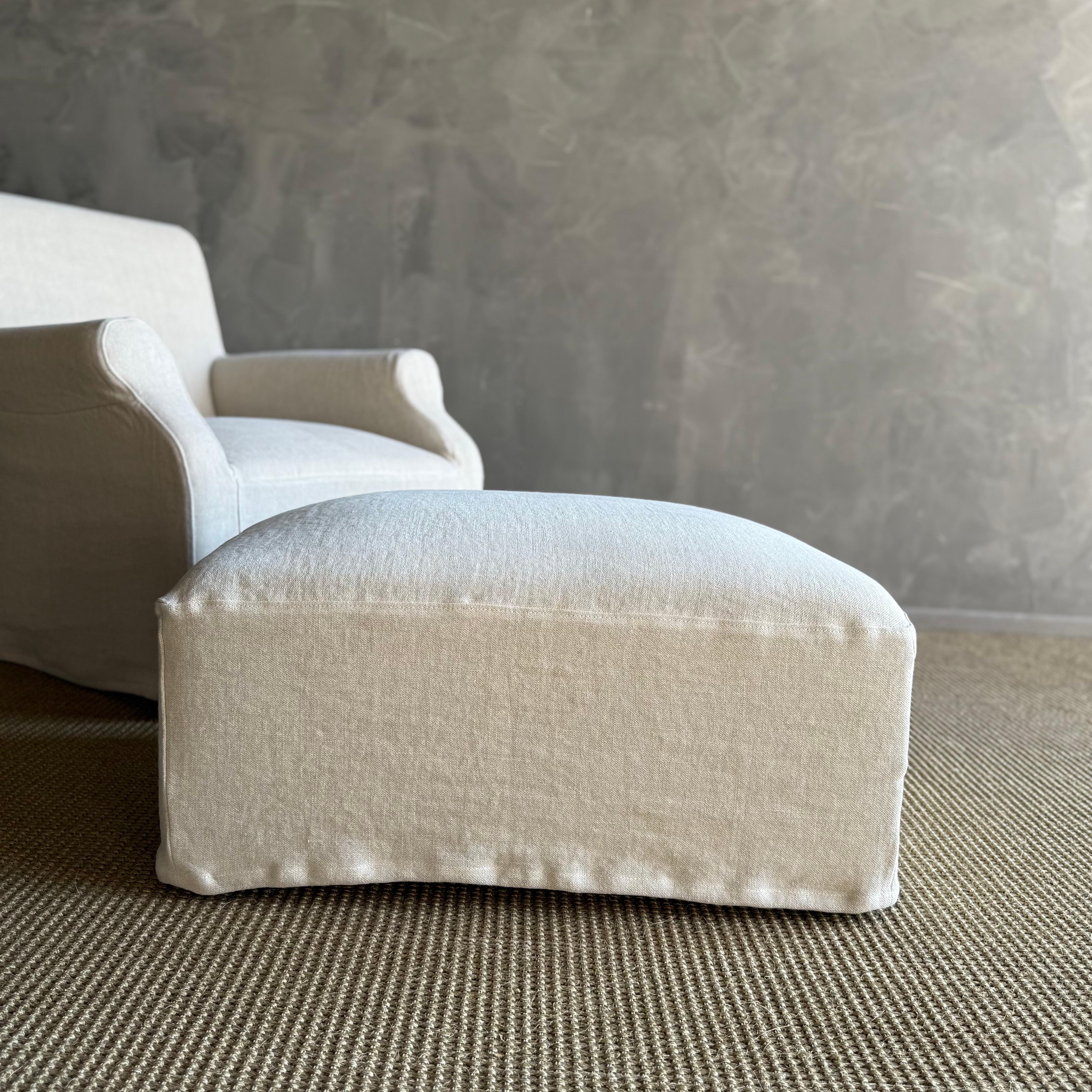 Ans Belgian Pouf Ottoman en vente 2