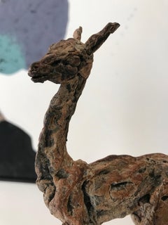 ''Baby Lama'' Contemporary Bronze Sculpture Portrait of a Baby Lama