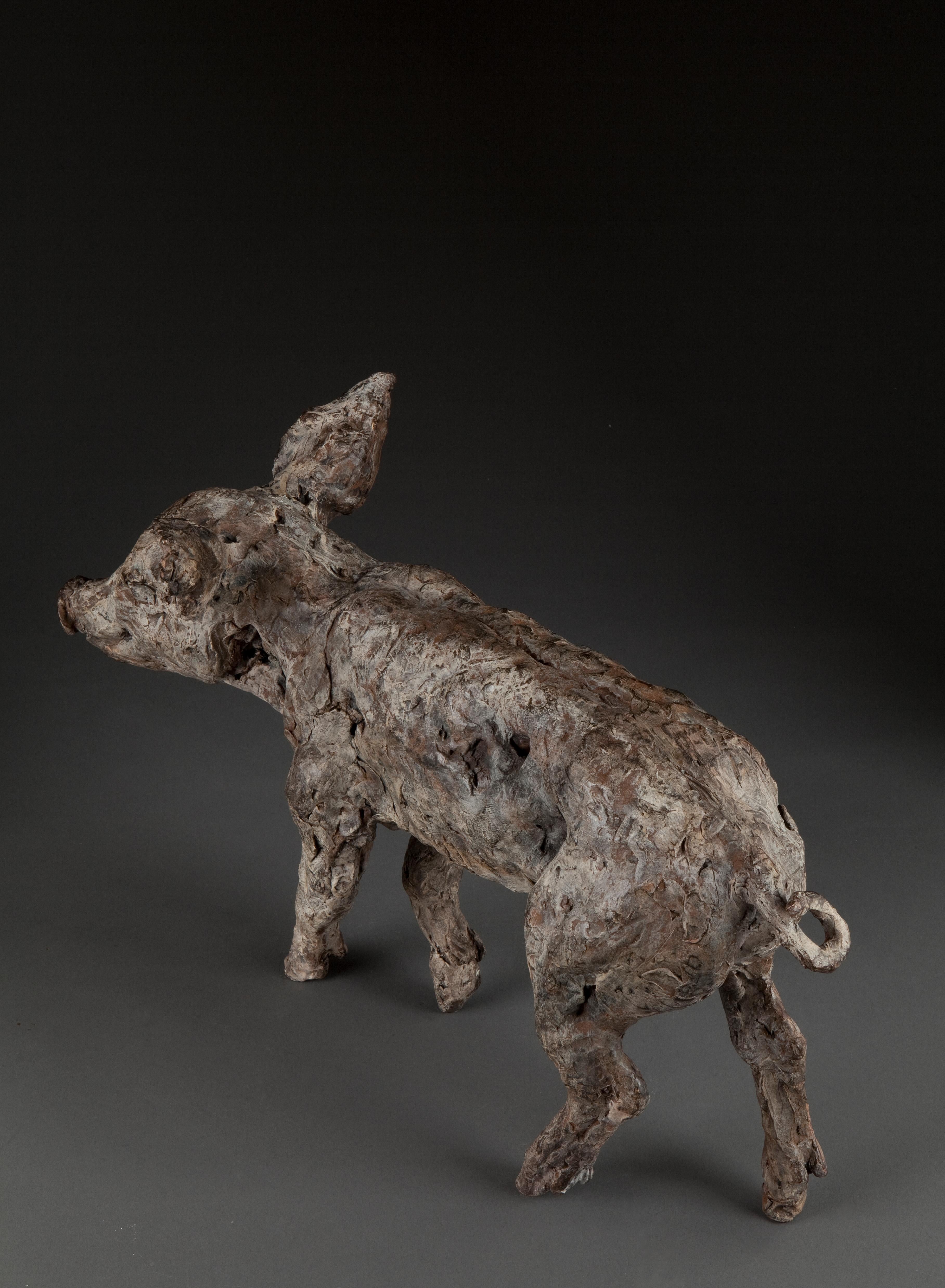 ''Gran Cerdo'', Escultura Contemporánea de Bronce Retrato de un Cerdo en venta 1