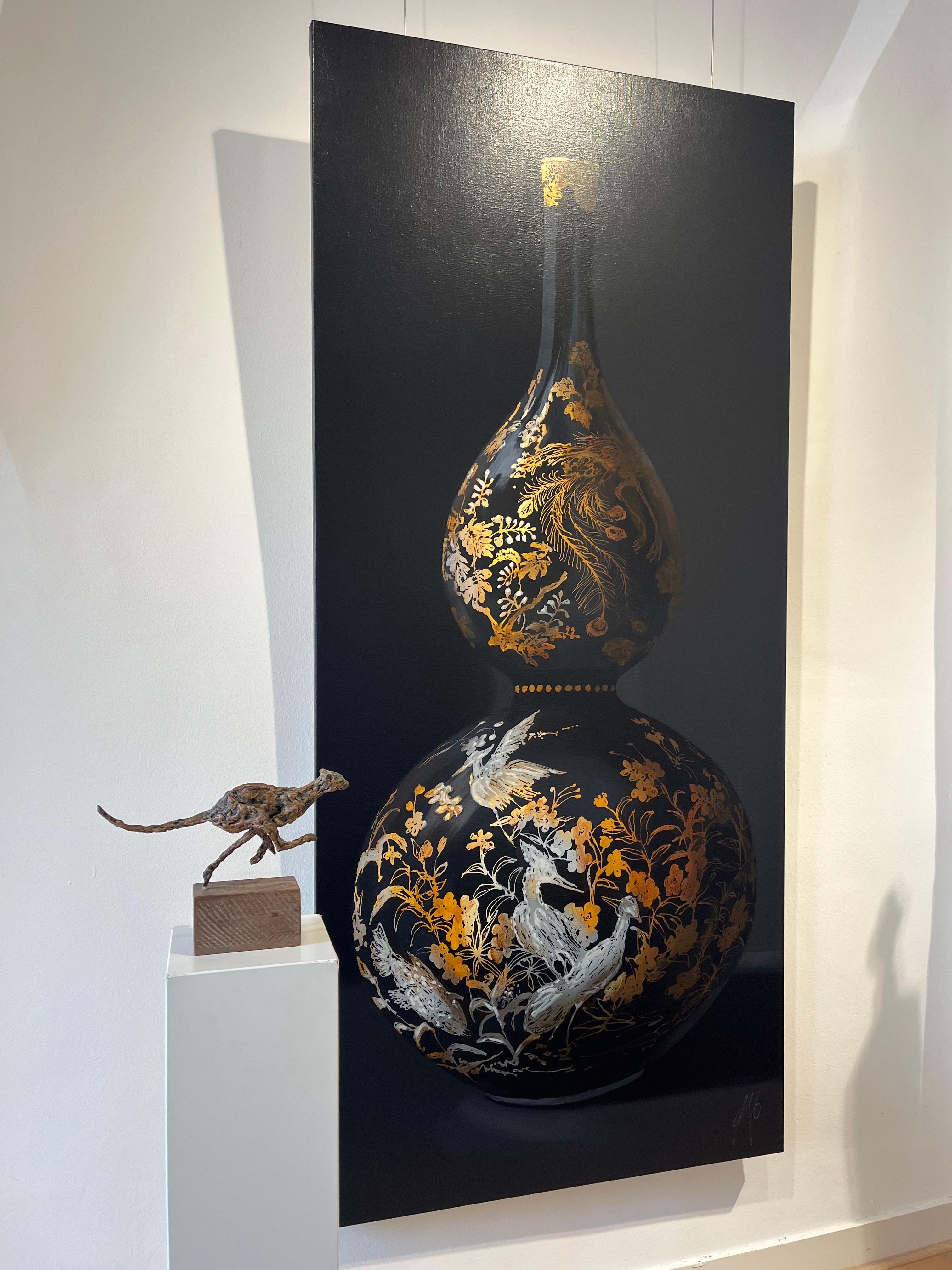 ''Cheetah Running'', Contemporary Bronze Sculpture Portrait of a Moving Cheetah For Sale 8