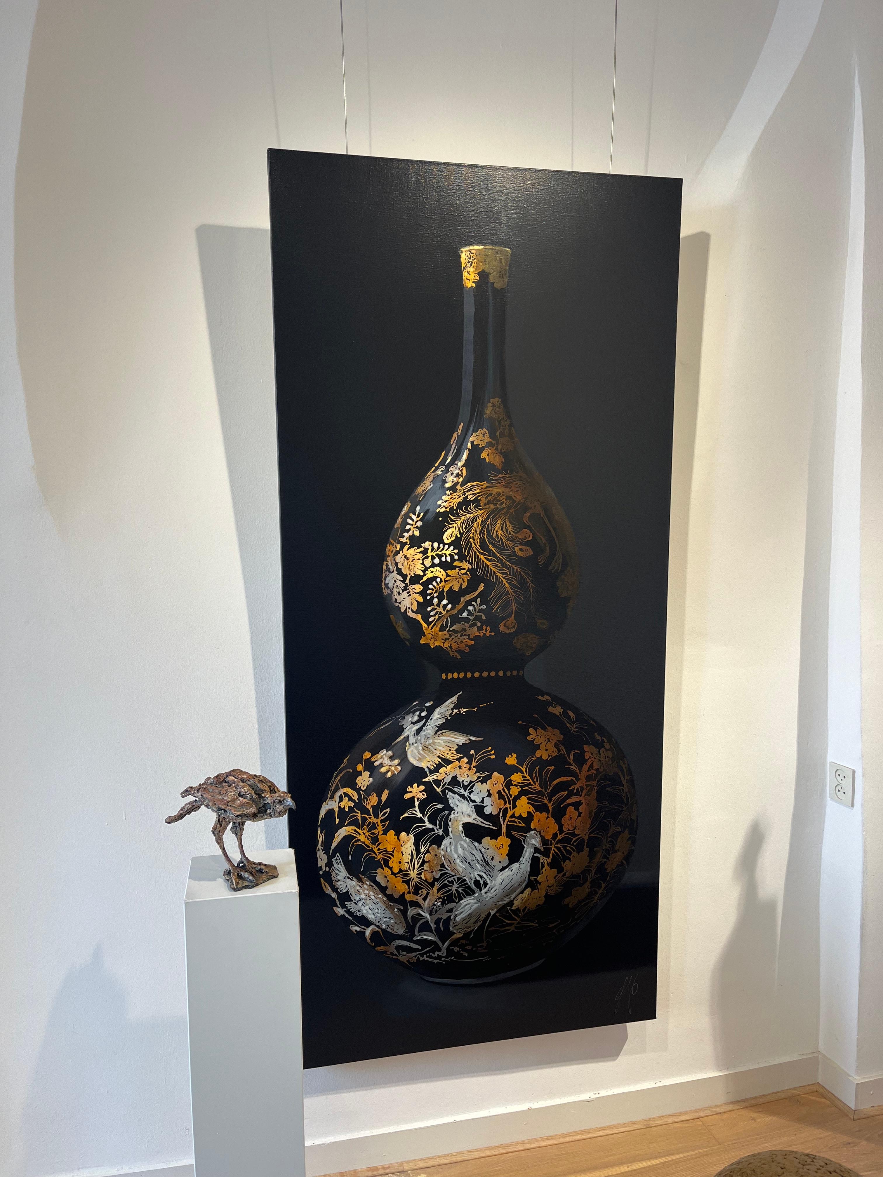 ''Busardo ratonero del desierto'', Escultura contemporánea de bronce Retrato de un busardo ratonero, Ave en venta 8