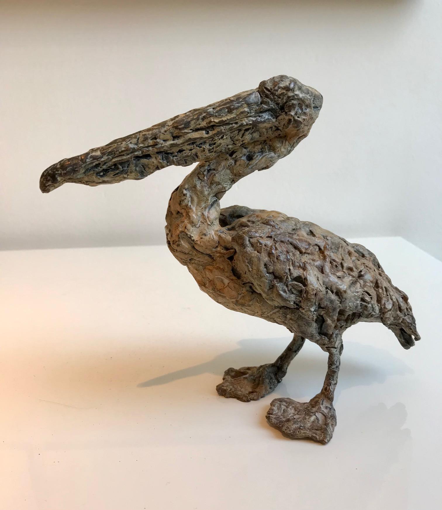 bronze pelican sculpture