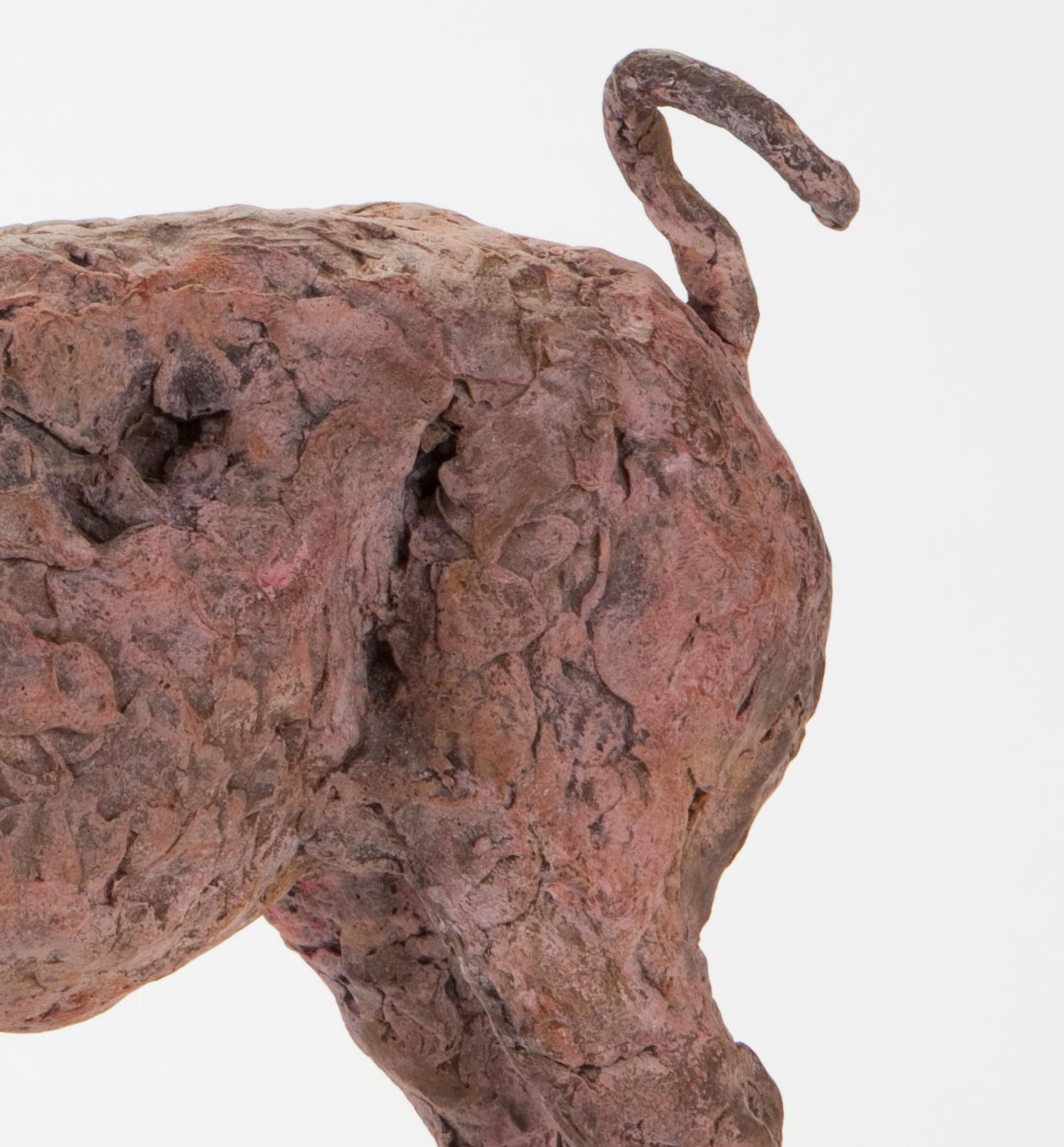 ''Pink Pig'', Contemporary Bronze Sculpture Portrait of a Pig 4