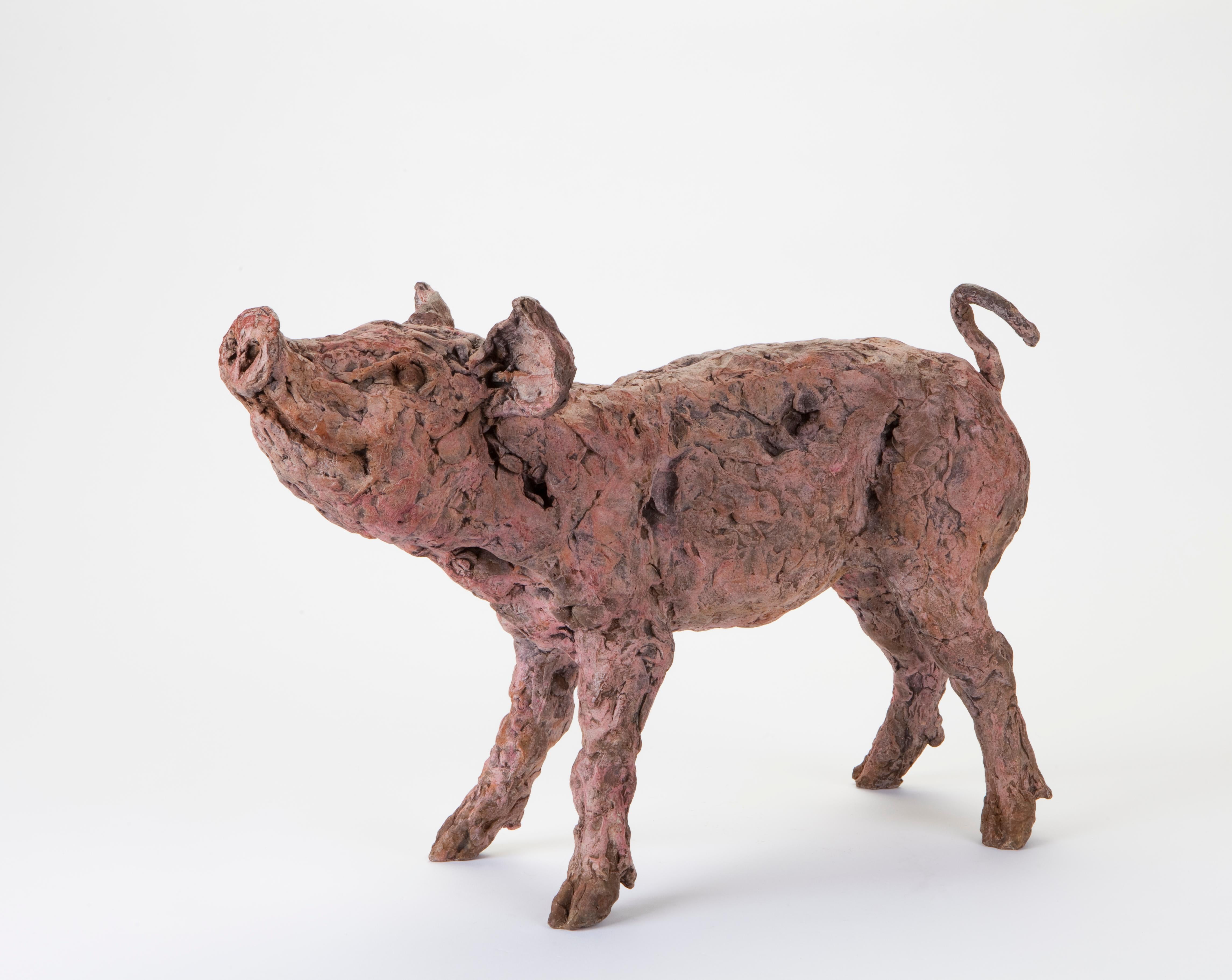 pig with glasses figurine