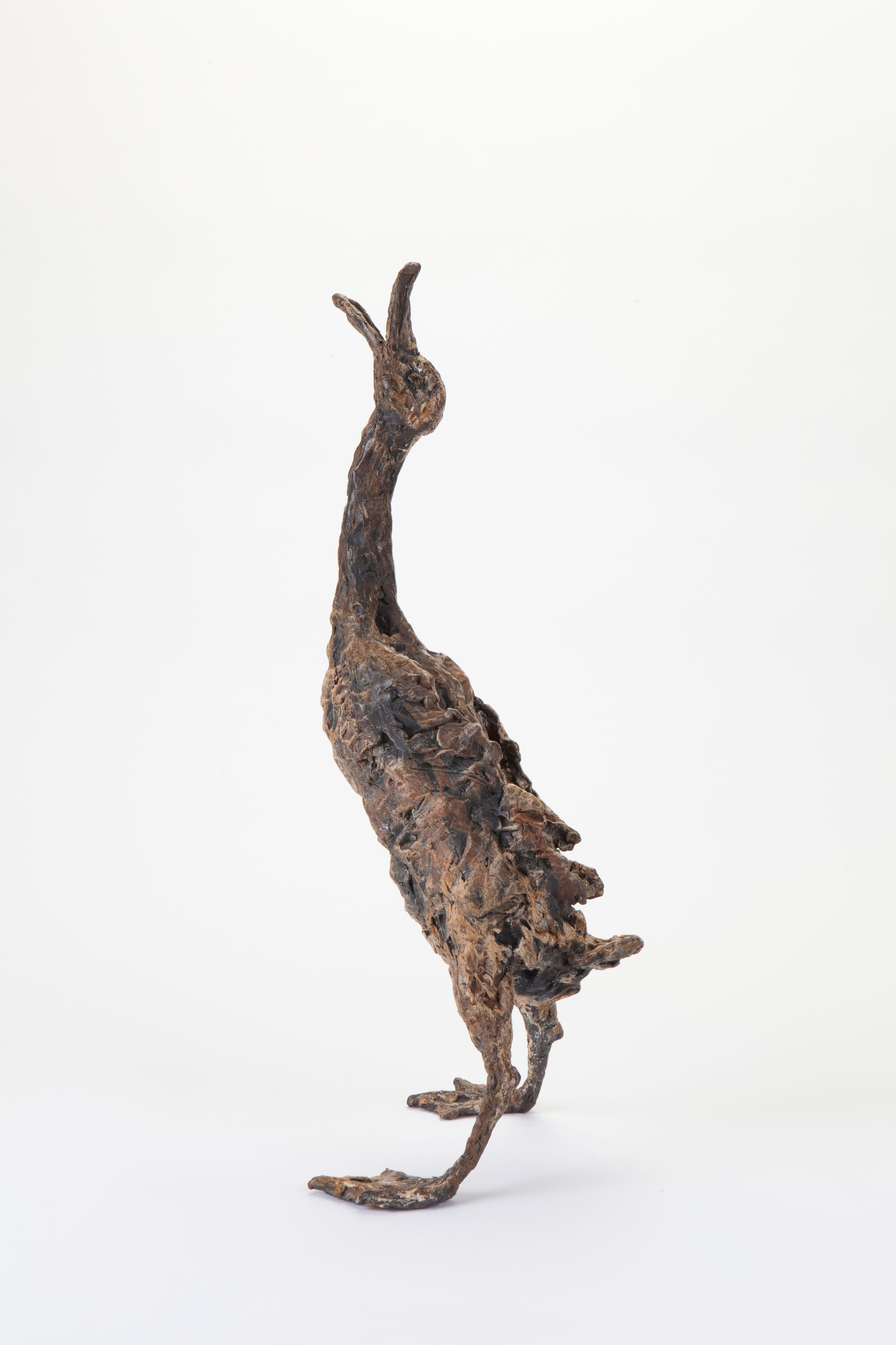''Quacking Duck'', Contemporary Bronze Sculpture Portrait of a Duck 2