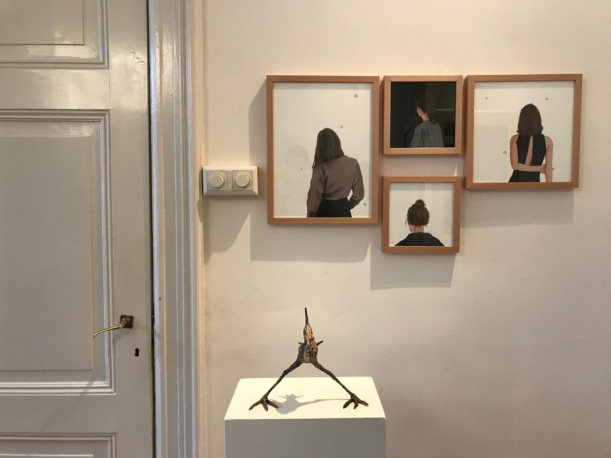 ''Spread the Word Bird'', scultura contemporanea in bronzo raffigurante un uccello in vendita 2