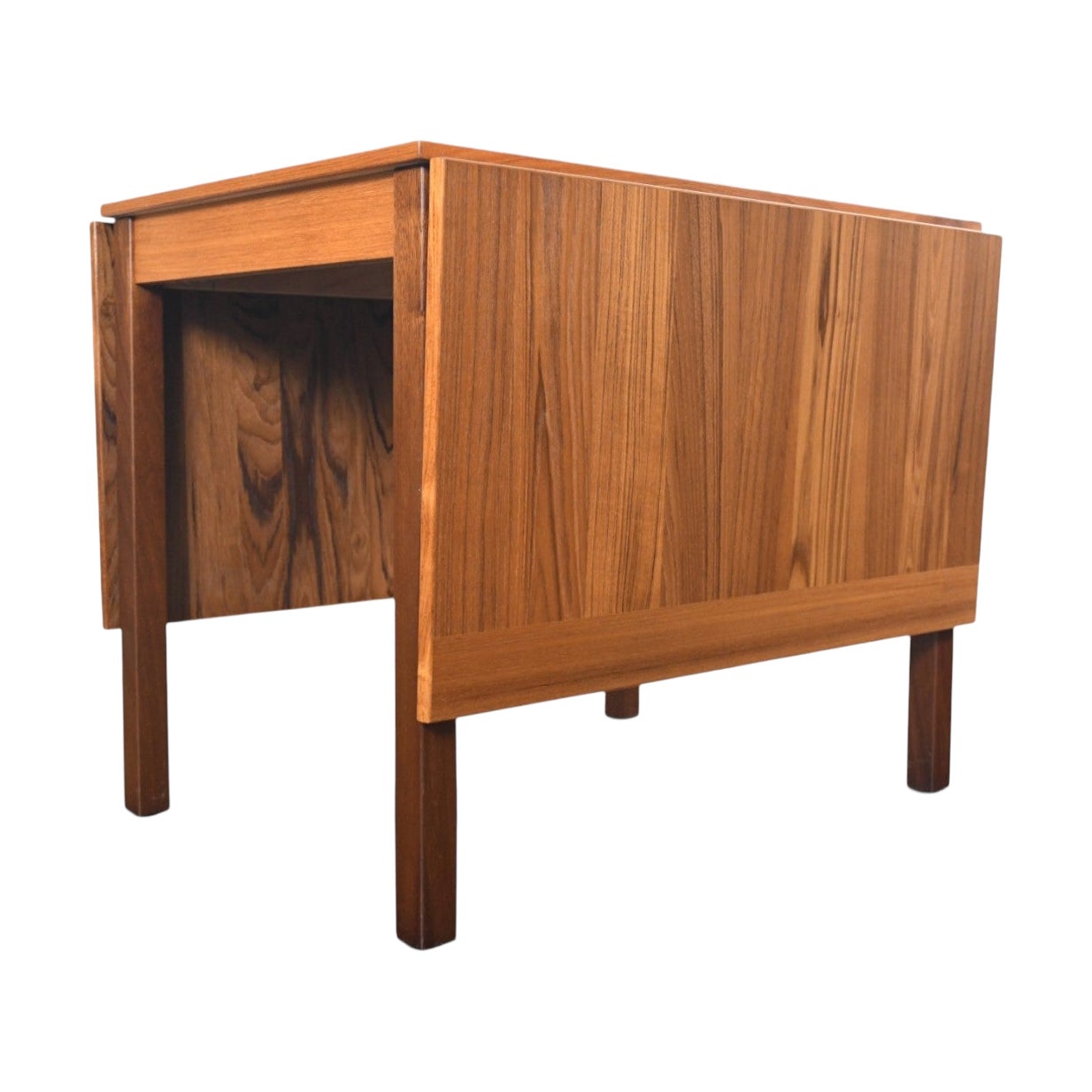 Ansager Møbler Teak Drop Leaf Dining Table  Danish Modern 1960s For Sale