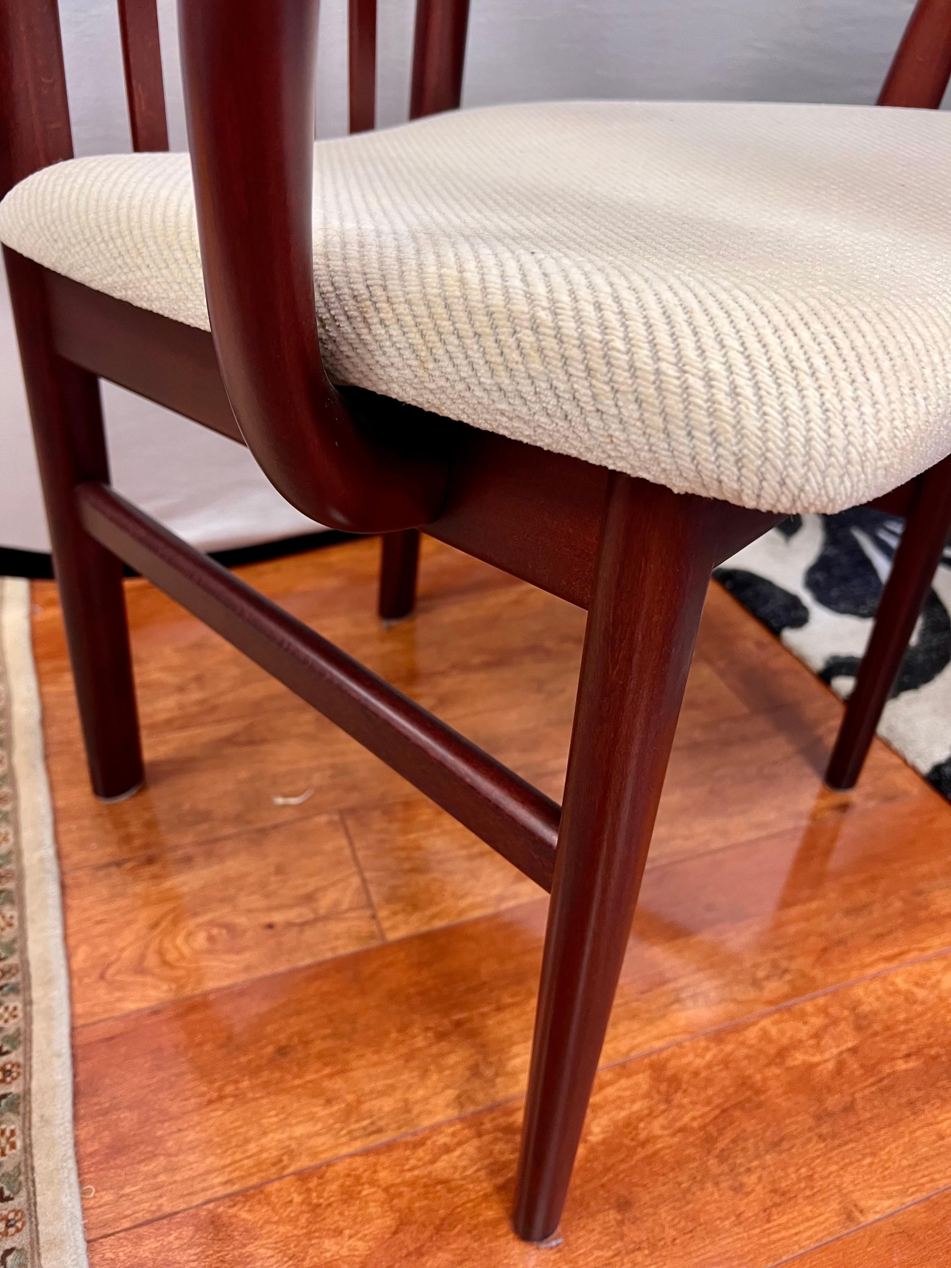 Ansager Mobler Danish Modern Rosewood Dining Set, Table&8 Chairs Schou Andersens In Good Condition In West Hartford, CT