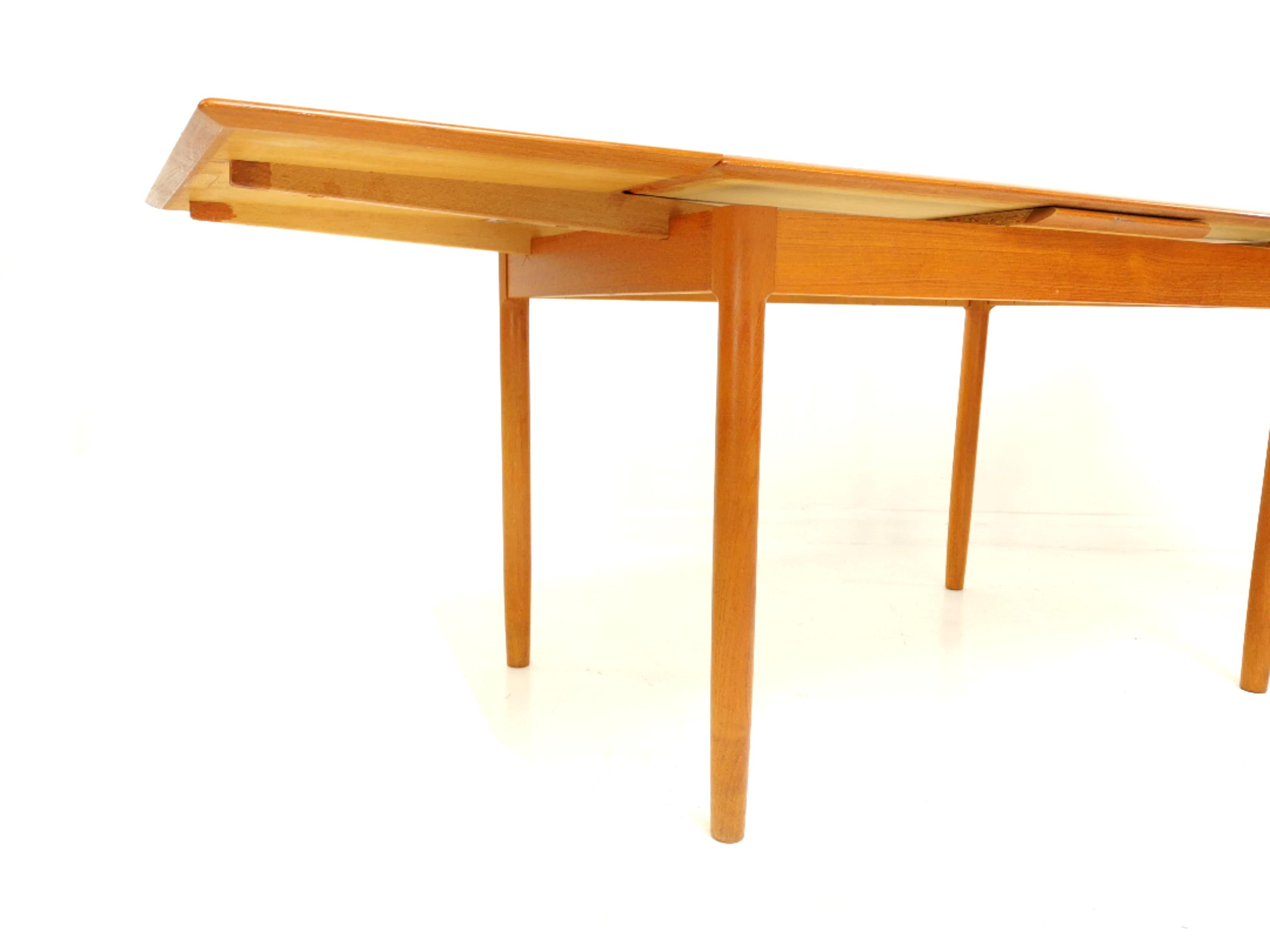 Ansager Mobler Danish Teak Extending Dining Table Midcentury Vintage 1