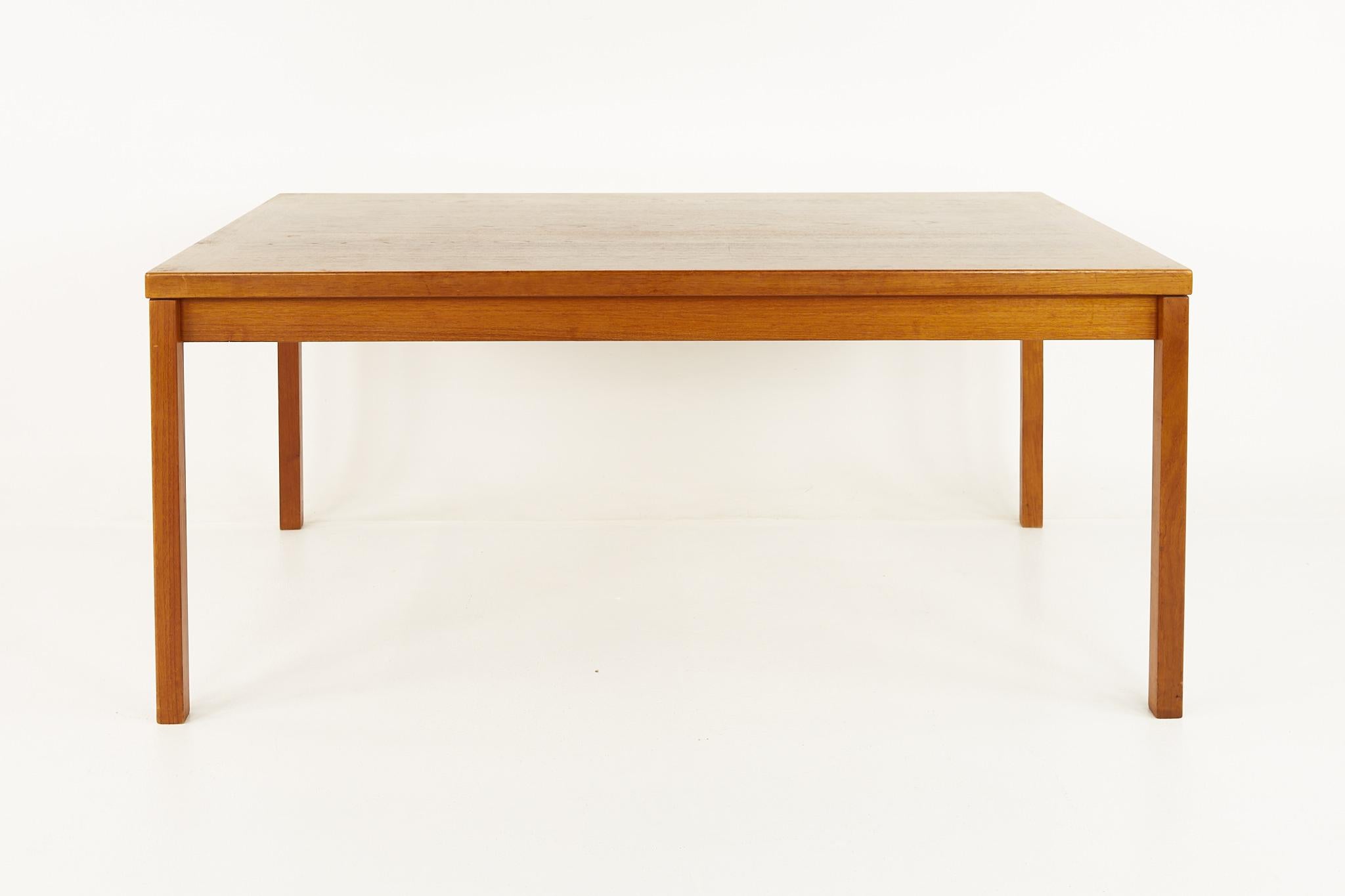 Ansager Mobler mid century teak hidden leaf dining table

This table measures: 65 wide x 39.25 deep x 28.5 inches high, each of the 2 leaves are 38.5 wide, making a maximum table width of 142 inches

All pieces of furniture can be had in what we