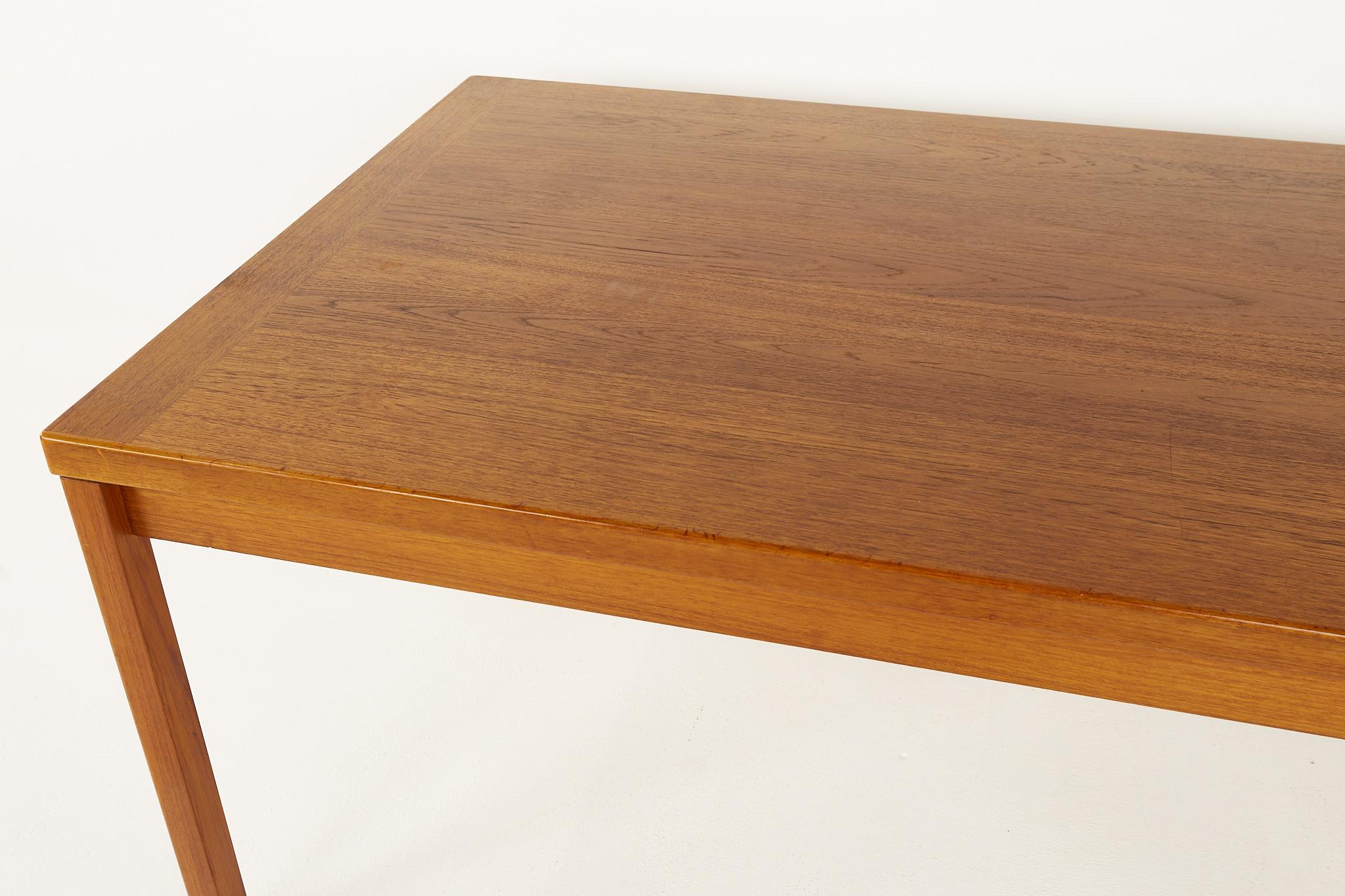 Mid-Century Modern Ansager Mobler Mid Century Teak Hidden Leaf Dining Table