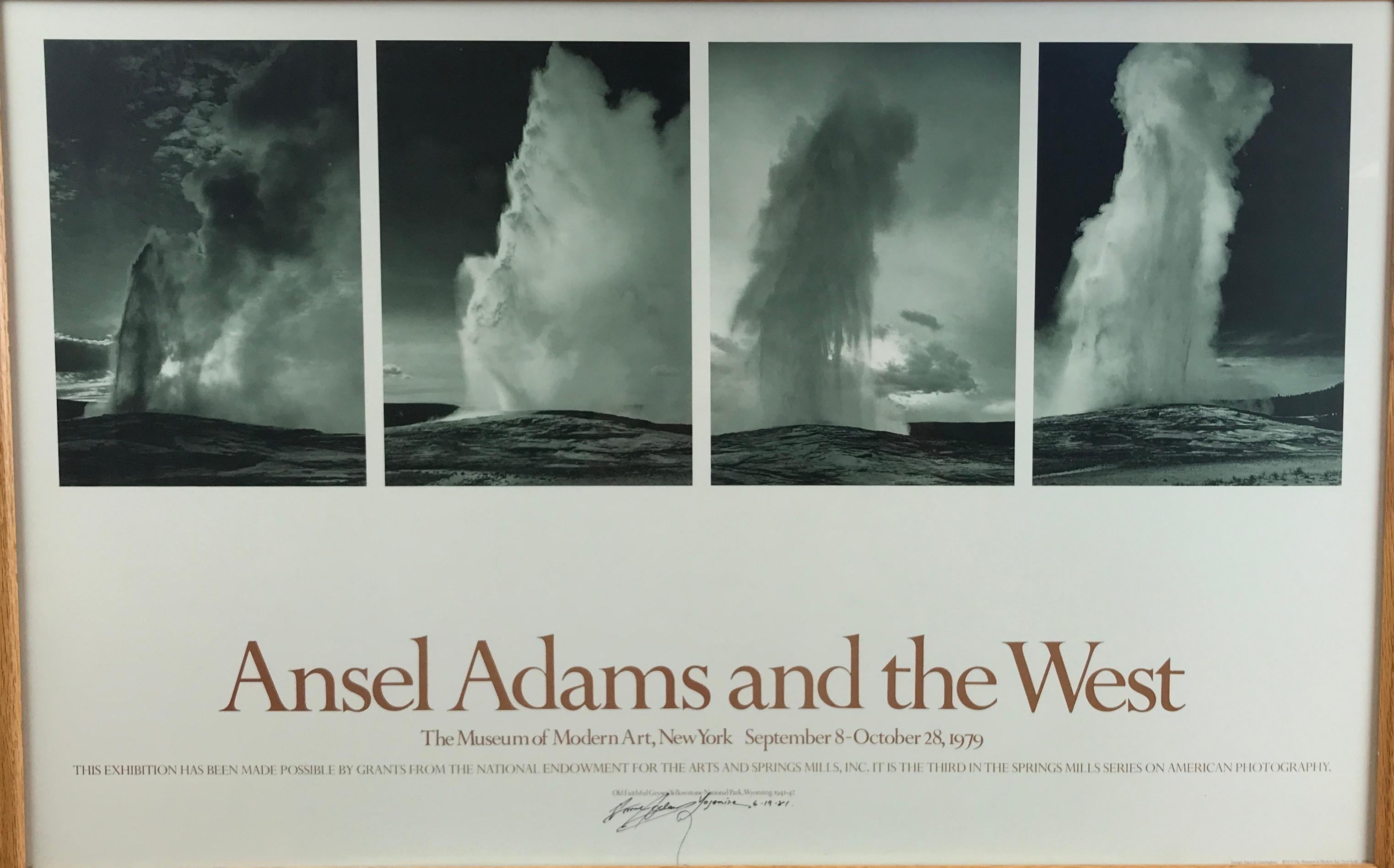 signed ansel adams poster