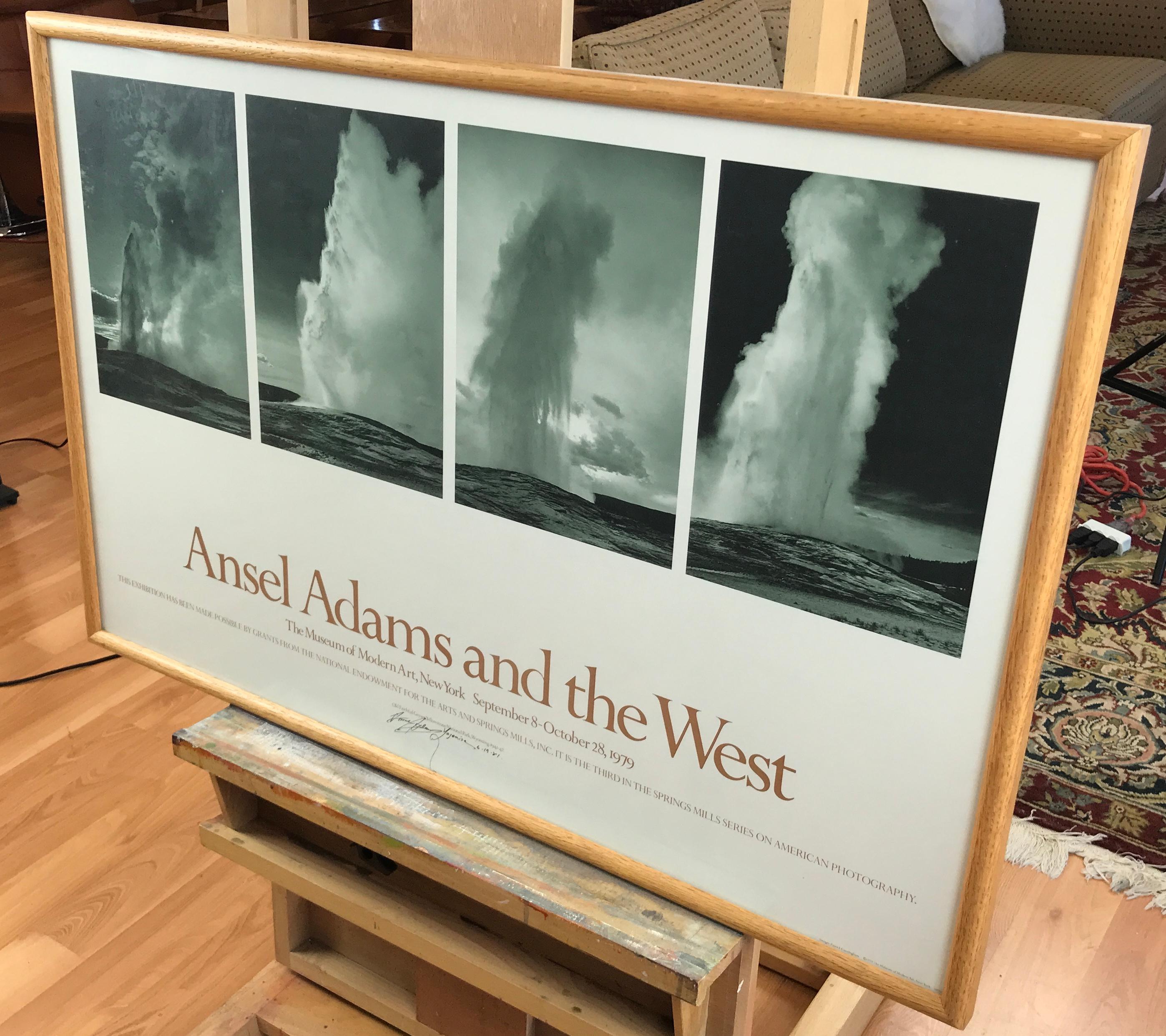 ansel adams signed poster
