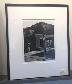 Ansel Adams. Winnowing Grain, Taos, Pueblo, NM, 1929, Silver gelatin print.