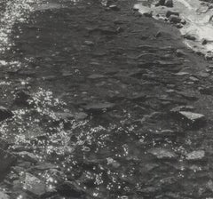 Deep Canyon Stream Offset Print, Photorealist, Circa 1940s, Unframed