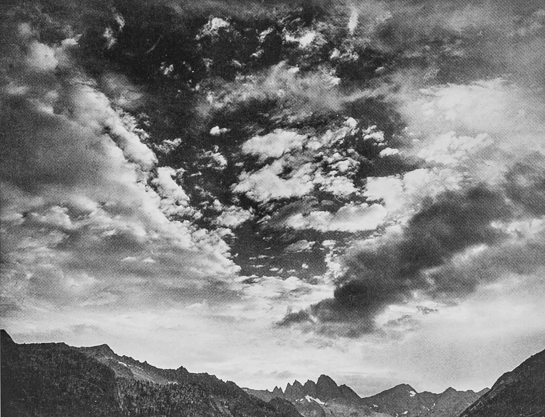 Devils Crags from Palisade Creek Canyon, a Photograph by Ansel Adams