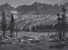 Kaweah Peaks from Little Five Lakes, a Photograph by Ansel Adams