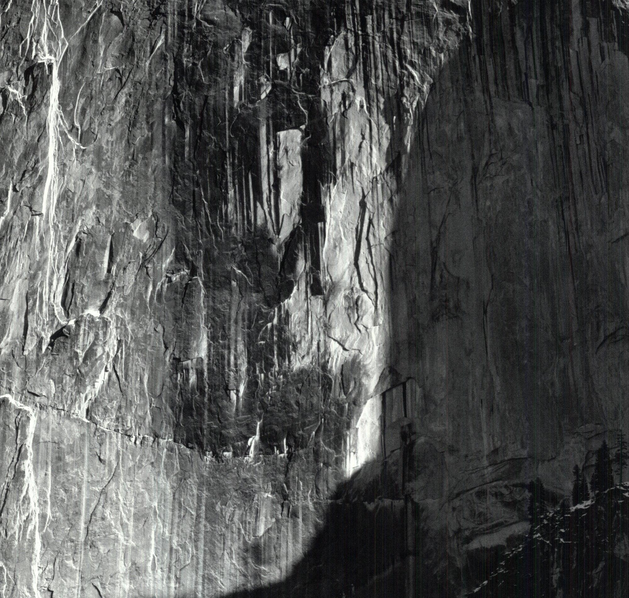 Mond und Half Dome – Photograph von Ansel Adams