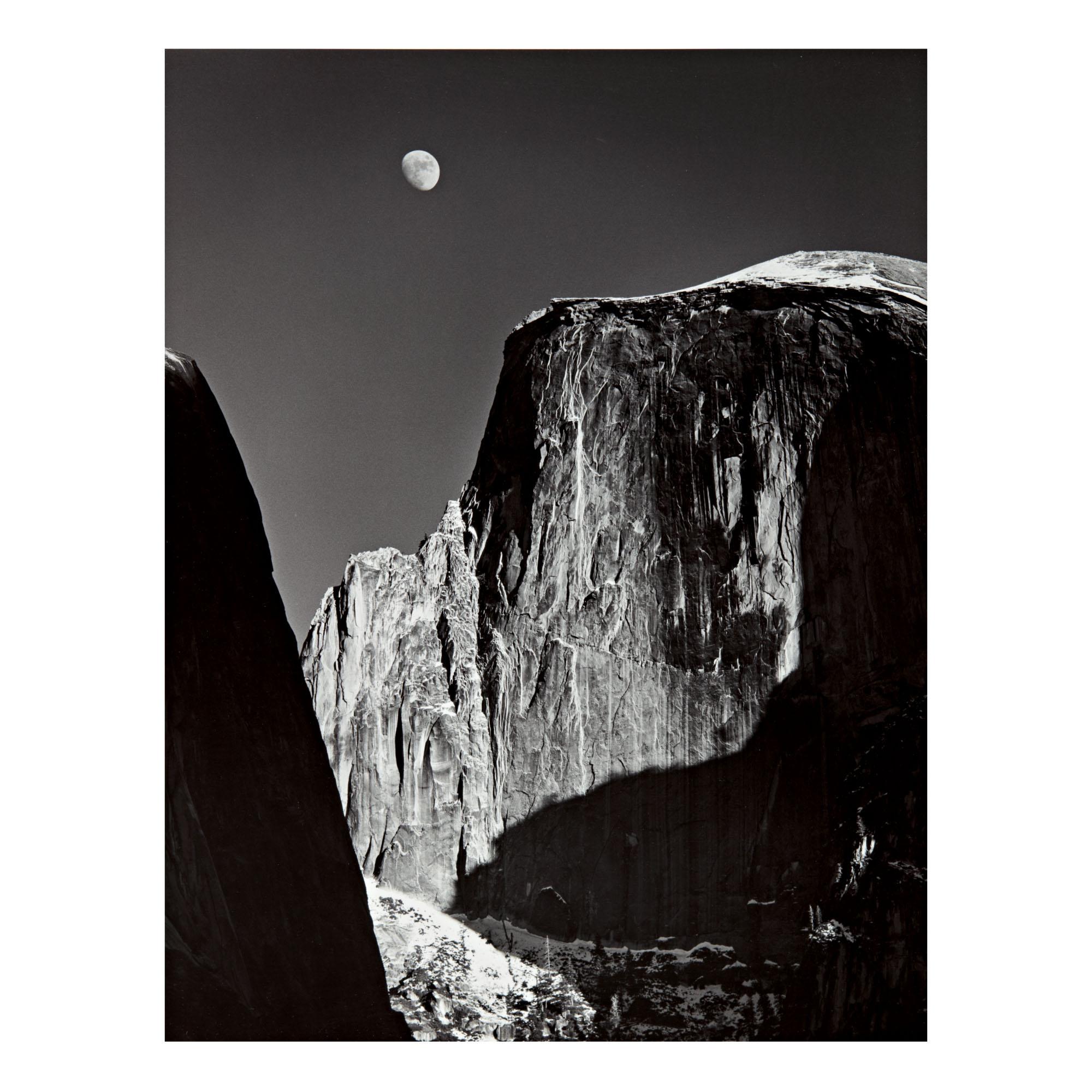 Moon and Half Dome, Yosemite, California